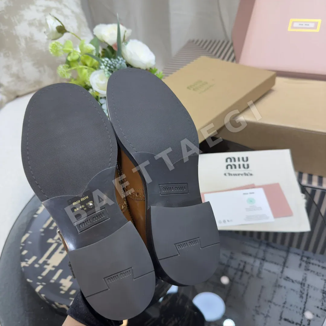 미우미우 브리티시 레트로 브로그 슈즈 신발 상세 이미지 7