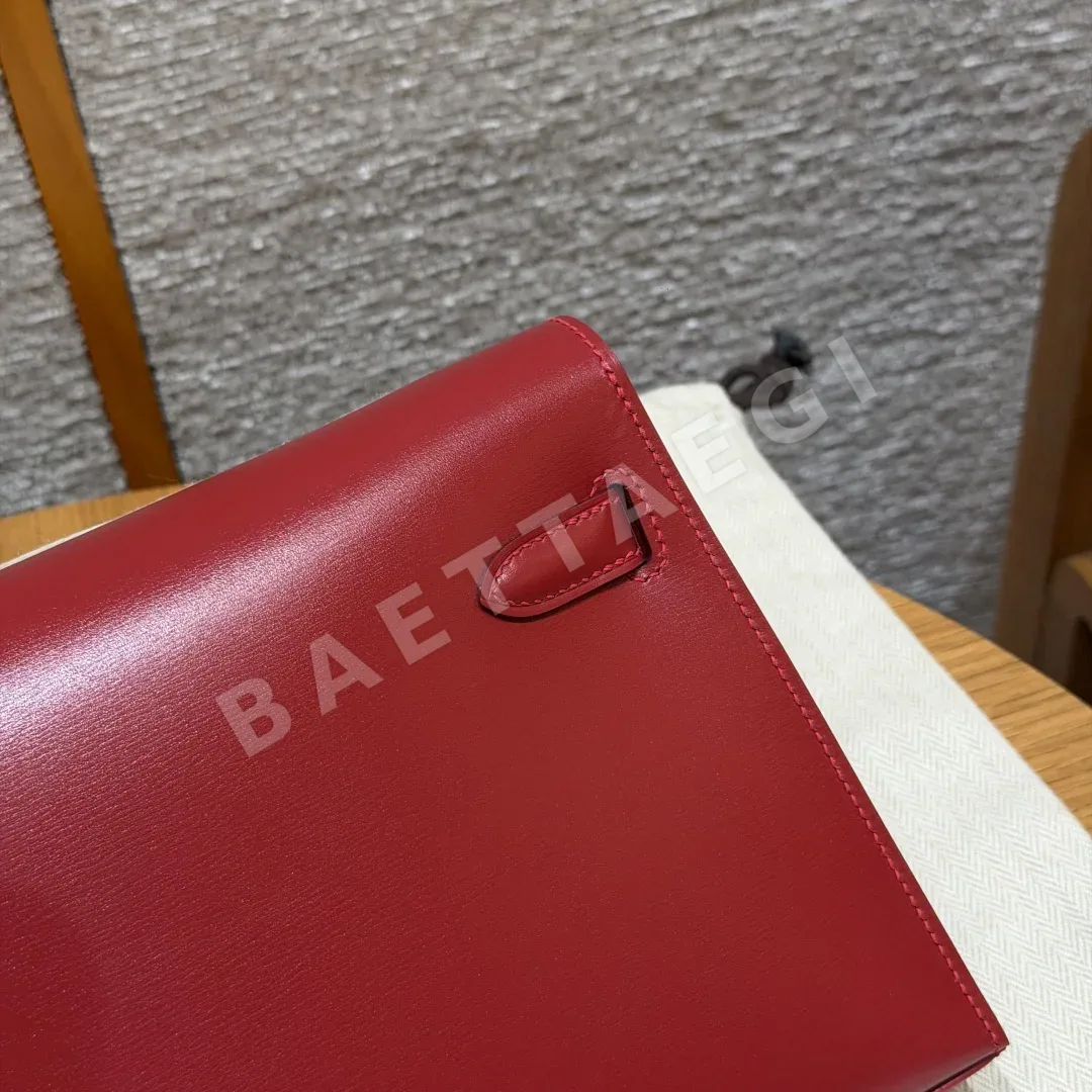 에르메스 켈리 엘란 칠리 레드 가죽 가방 상세 이미지 5