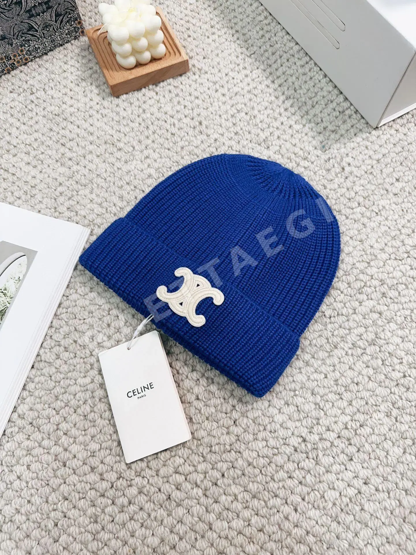 셀린느 울 니트 모자 상세 이미지 2
