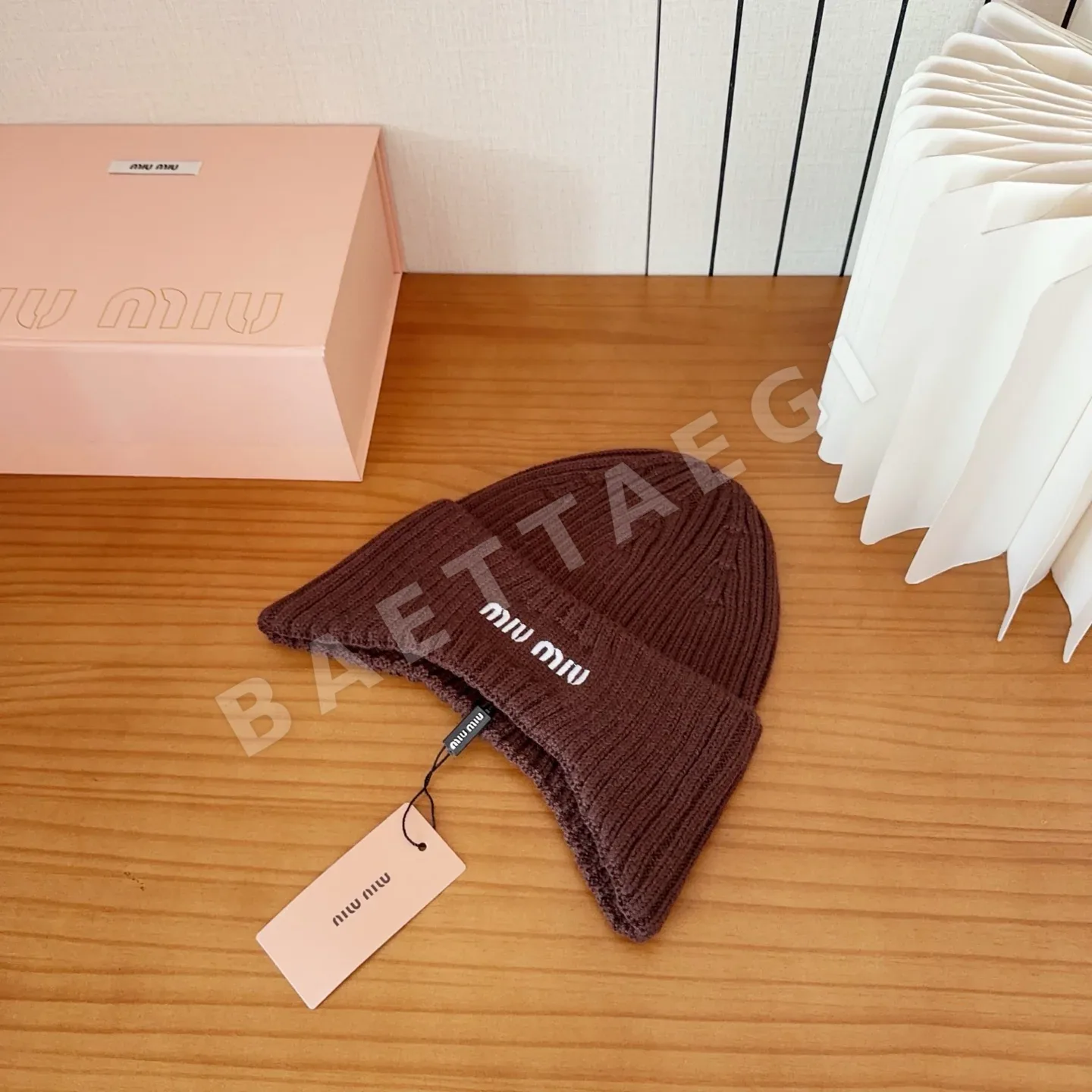 미우미우 니트 모자 상세 이미지 8