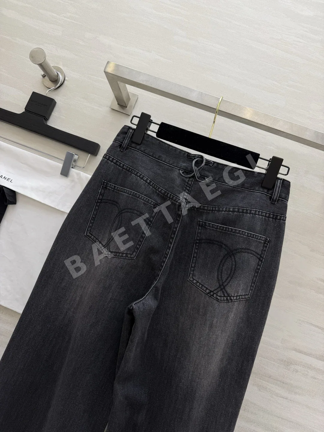 샤넬 스트레이트 레그 여성 바지 상세 이미지 9