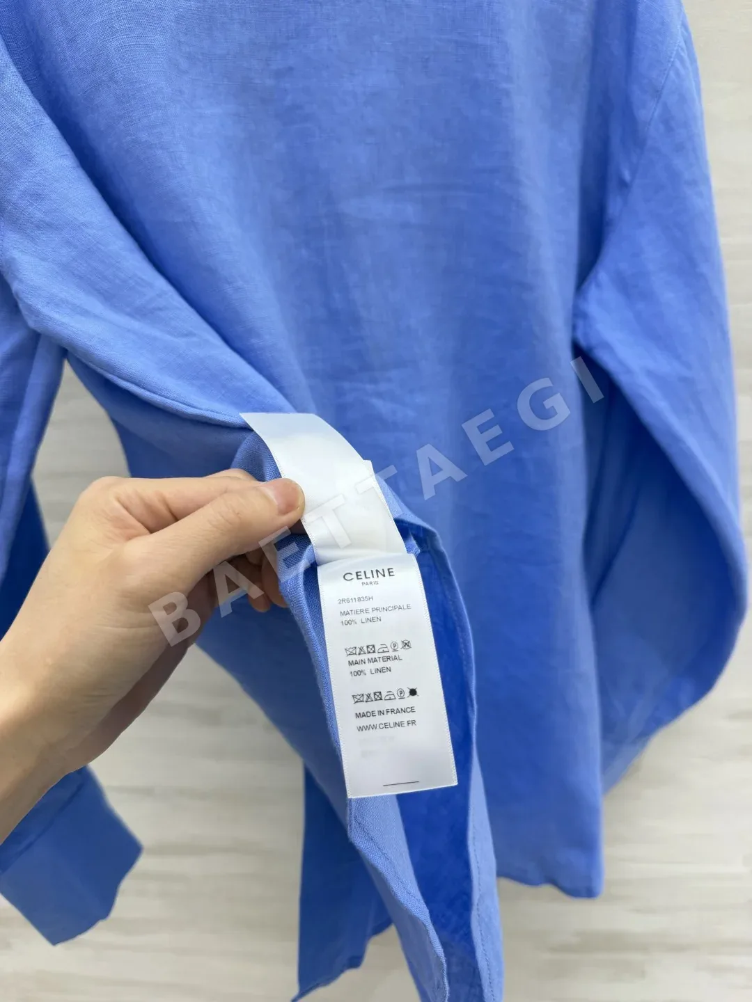 셀린느 린넨 자수 여성 셔츠 상세 이미지 9