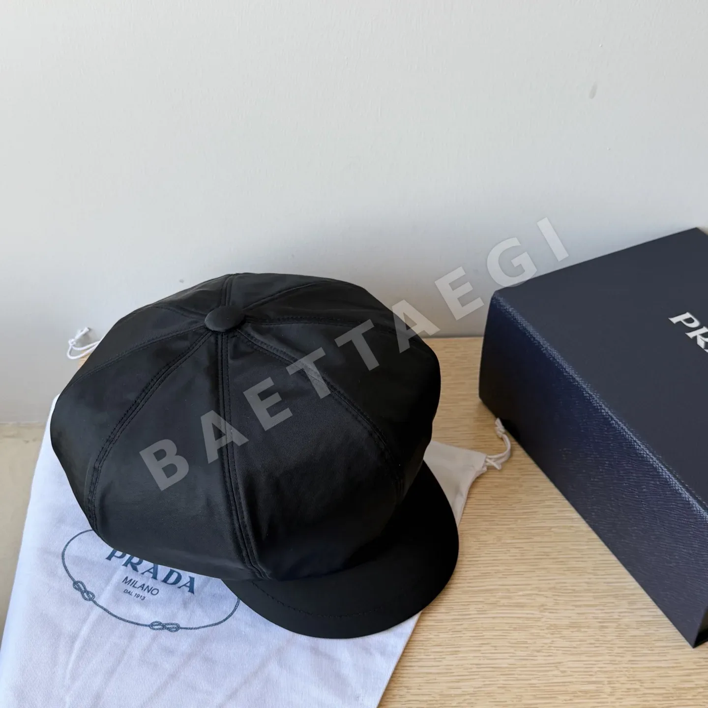 프라다 나일론 팔각 베이스볼 모자 상세 이미지 3