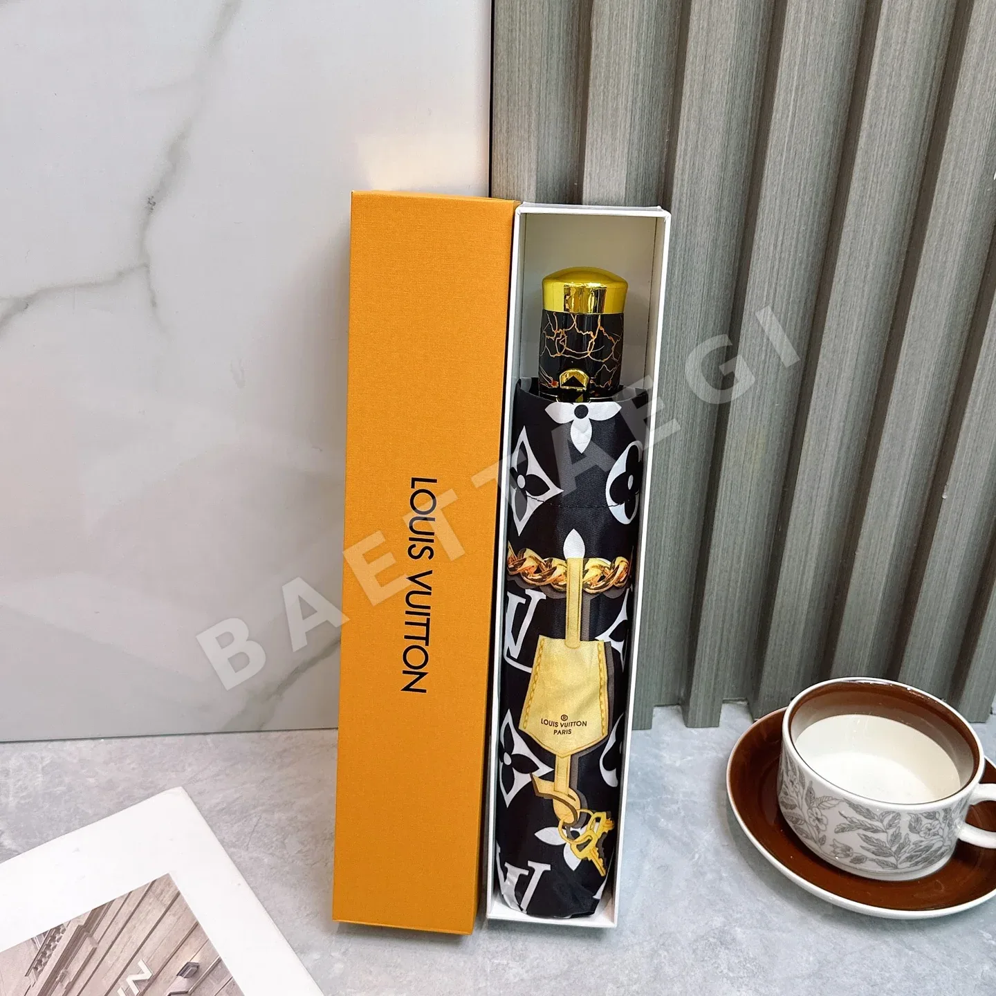 루이비통 3단 완전자동 접이식 우산 85779