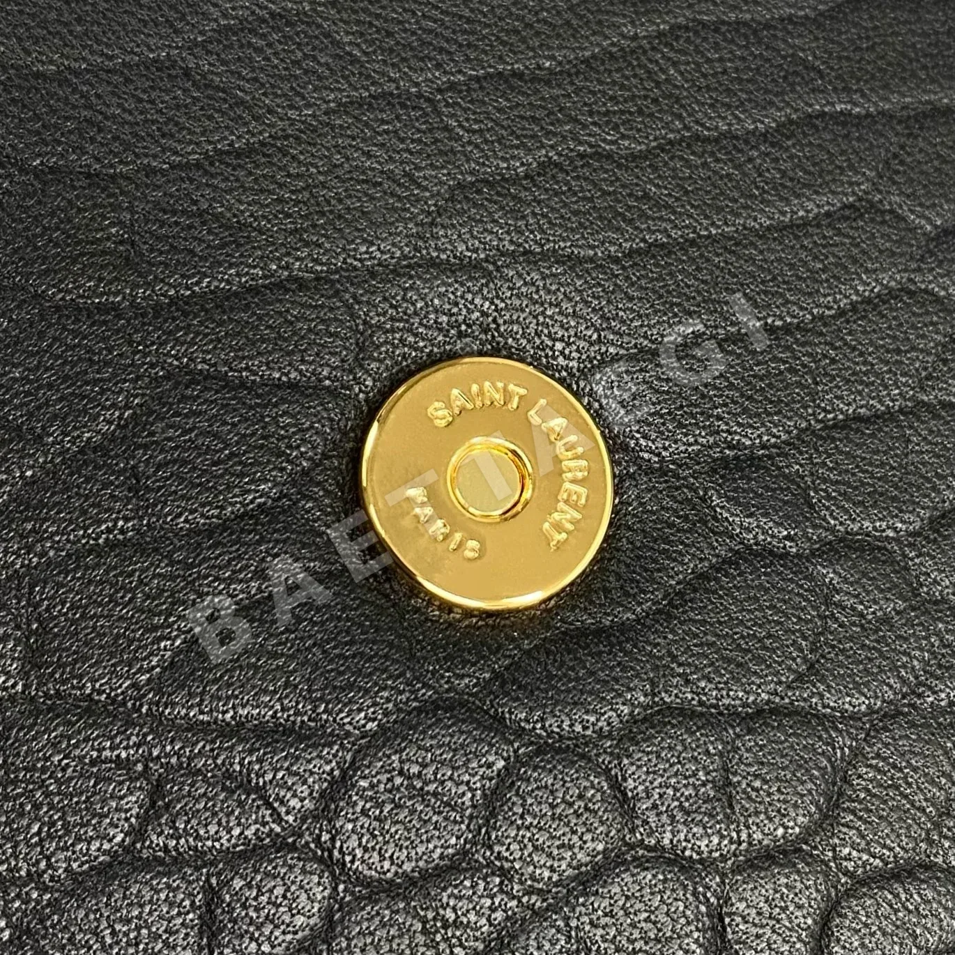 생로랑 빈티지 램스킨 골드 금장 핸드백 상세 이미지 9