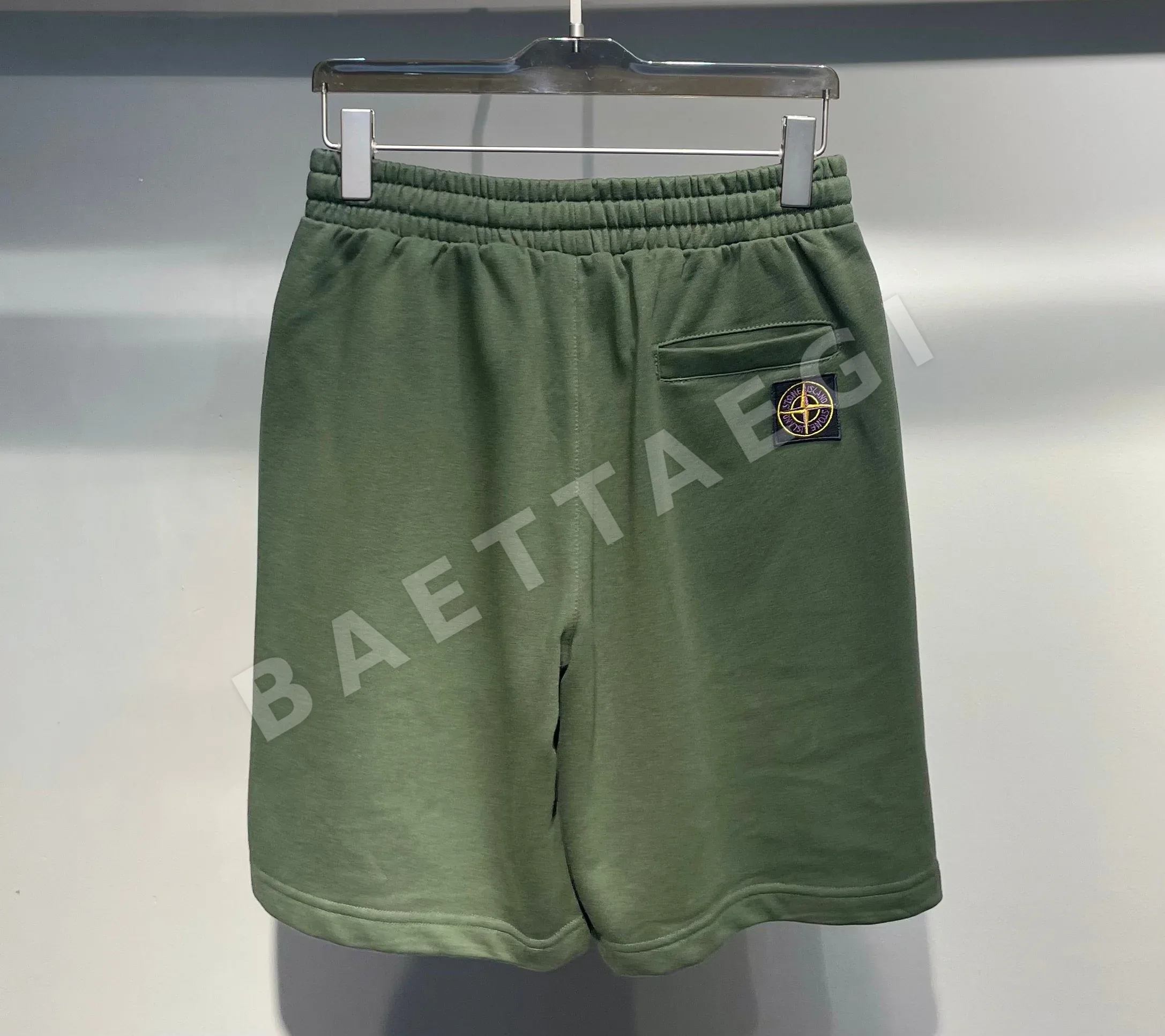 스톤아일랜드 테리 코튼 스웨트 남여공용 반바지 상세 이미지 3