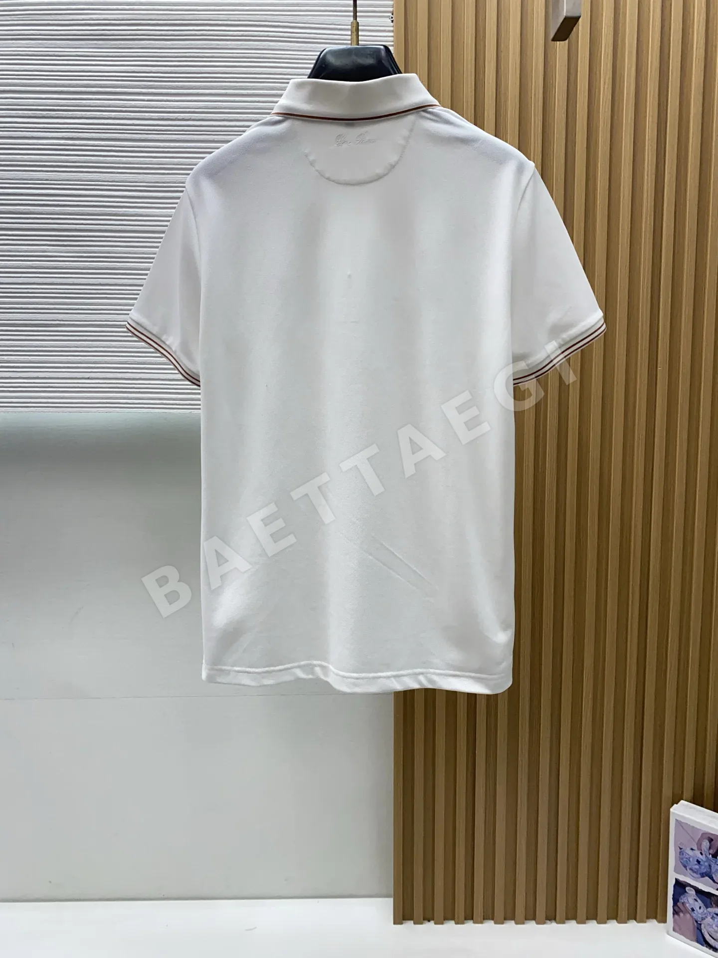 로로피아나 남성 코튼 피케 메시 반팔 티셔츠 상세 이미지 8