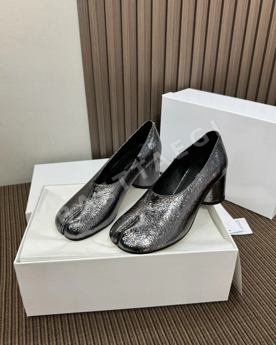 마르지엘라 타비 로퍼 sheepskin 토 상세 이미지 3