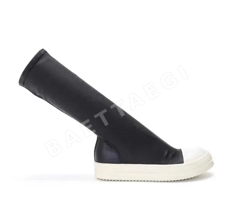릭오웬스 블랙 램스킨 미드카프 부츠 37811