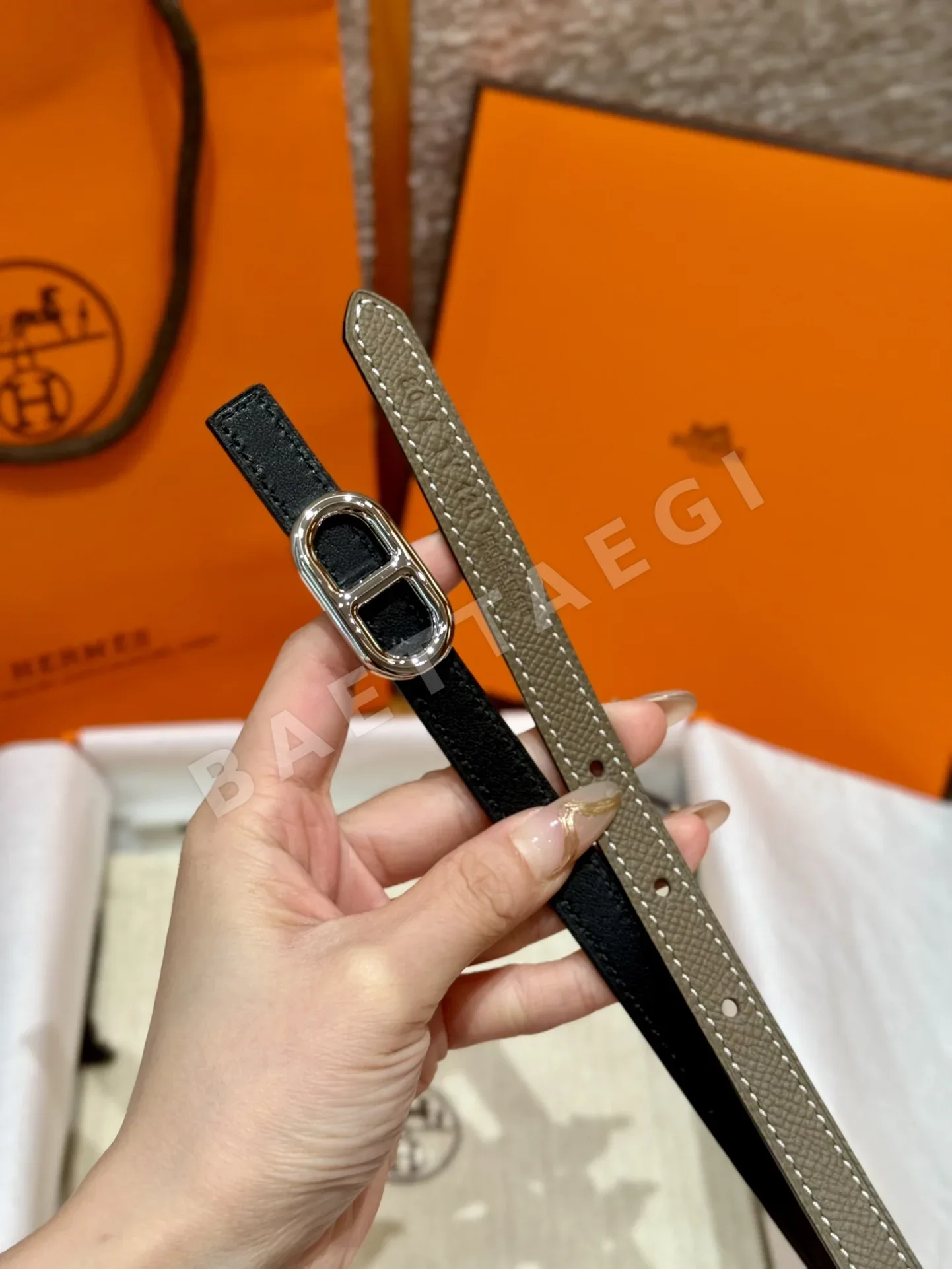 에르메스 셰누 당클 링크 금속 벨트 상세 이미지 5