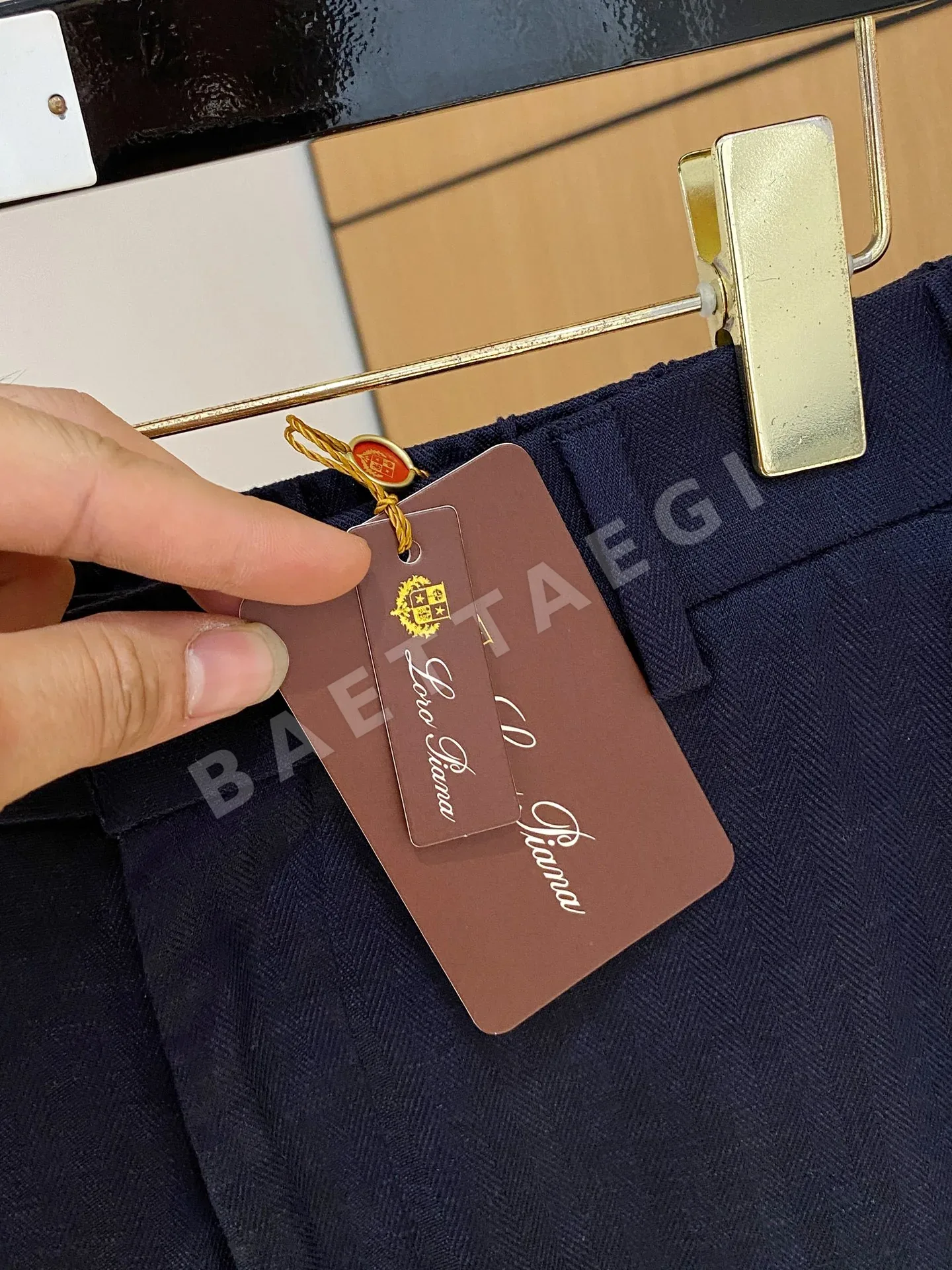 로로피아나 텐셀 린넨 남성 바지 상세 이미지 5