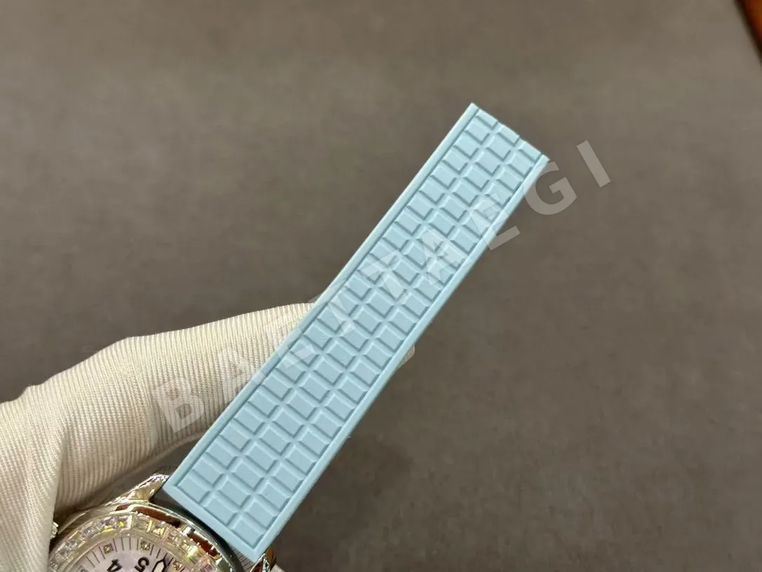 파텍필립 아쿠아넛 다이아 자동 스틸 여성용 JBL 공장 레플리카 44168 Patek Philippe 상세 이미지 7