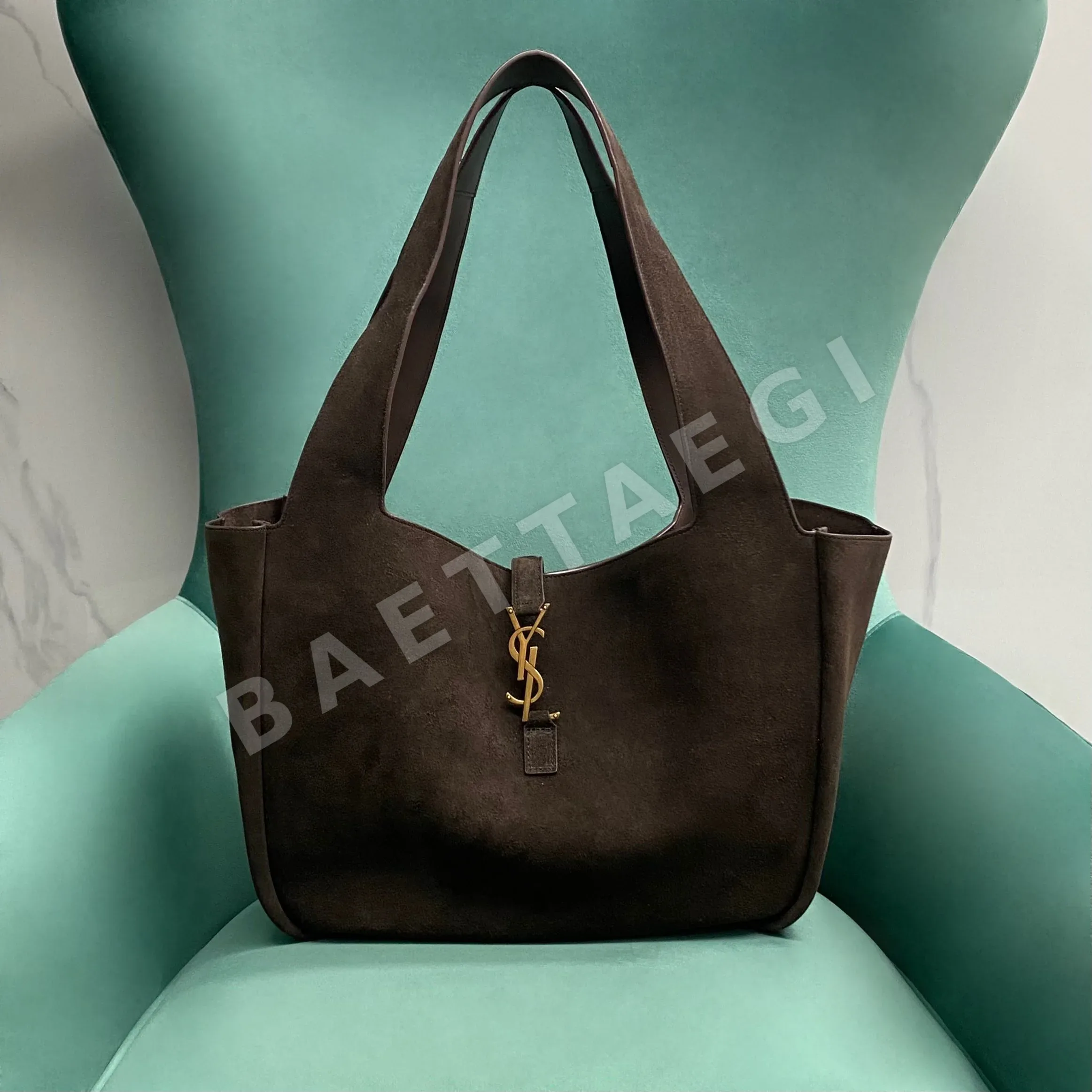 생로랑 다크 체스넛 YSL 베아 가방 763435