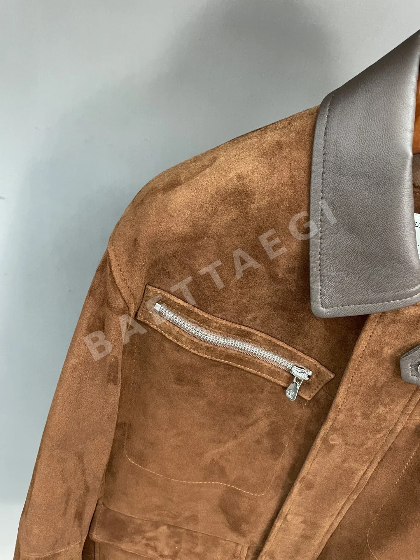 브루넬로쿠치넬리 스웨이드 램스킨 워크 자켓 상세 이미지 5