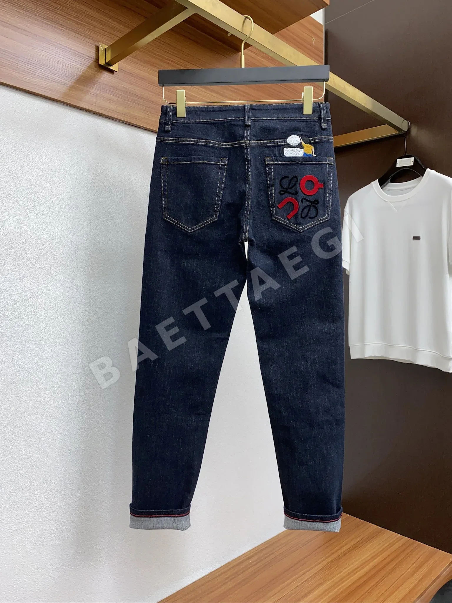 로에베 워시드 데님 남성 바지 상세 이미지 8