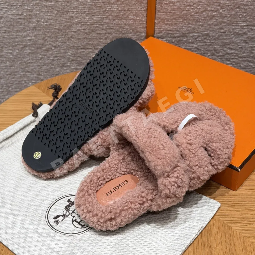에르메스 시프레 샌들 Naked Pink 울가죽 상세 이미지 5