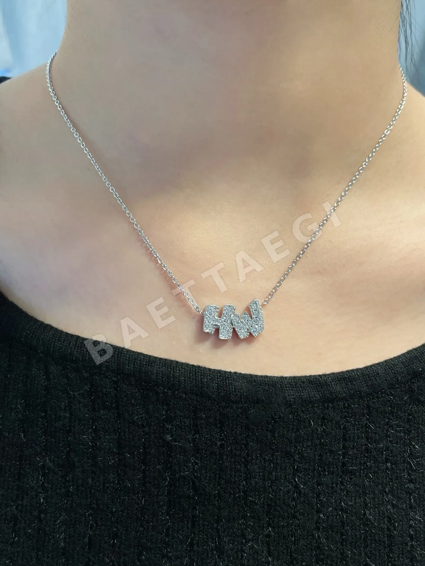 해리윈스턴 화이트 다이아몬드 그래피티 목걸이 71817
