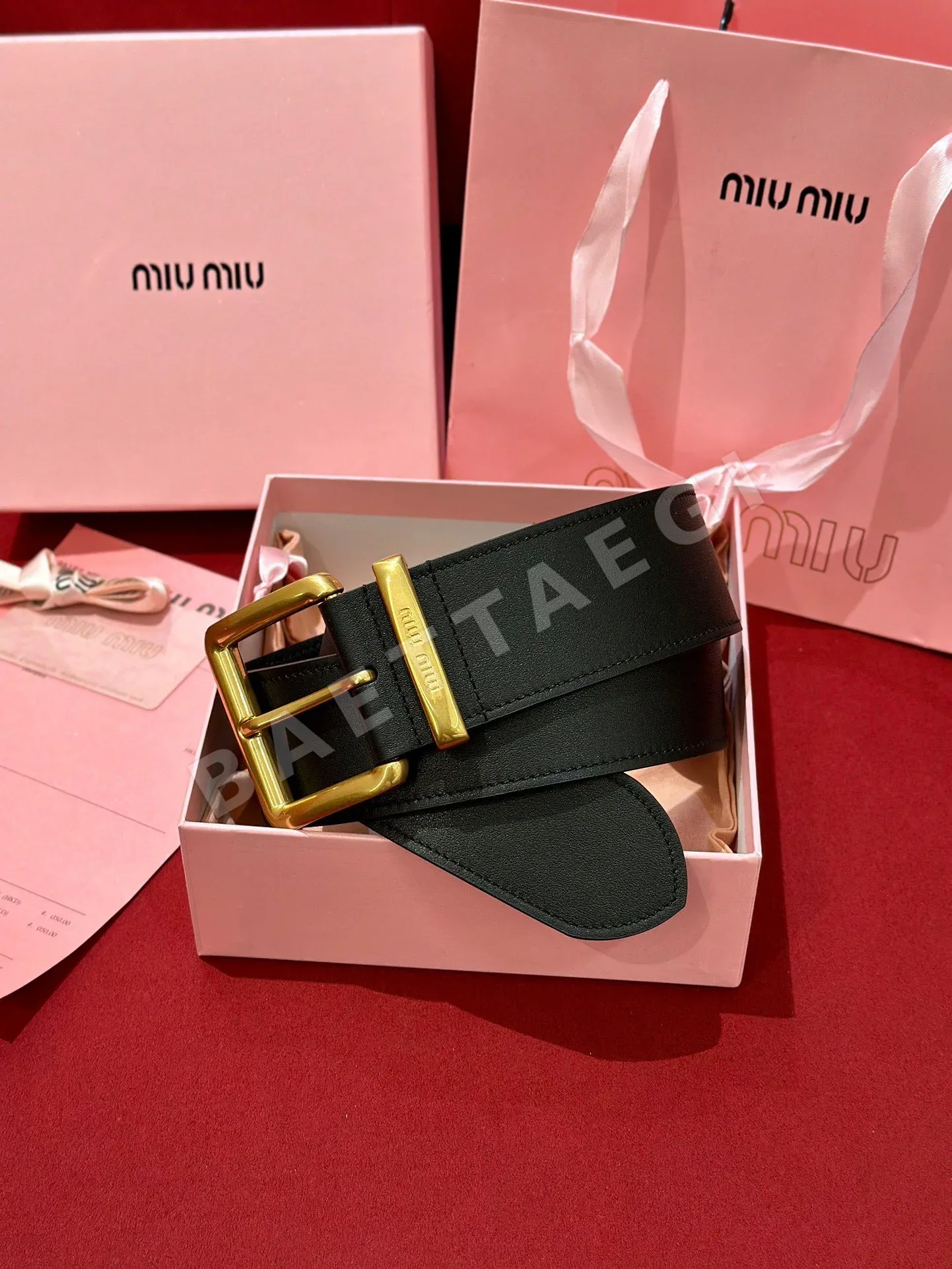 미우미우 램스킨 벨트 57839