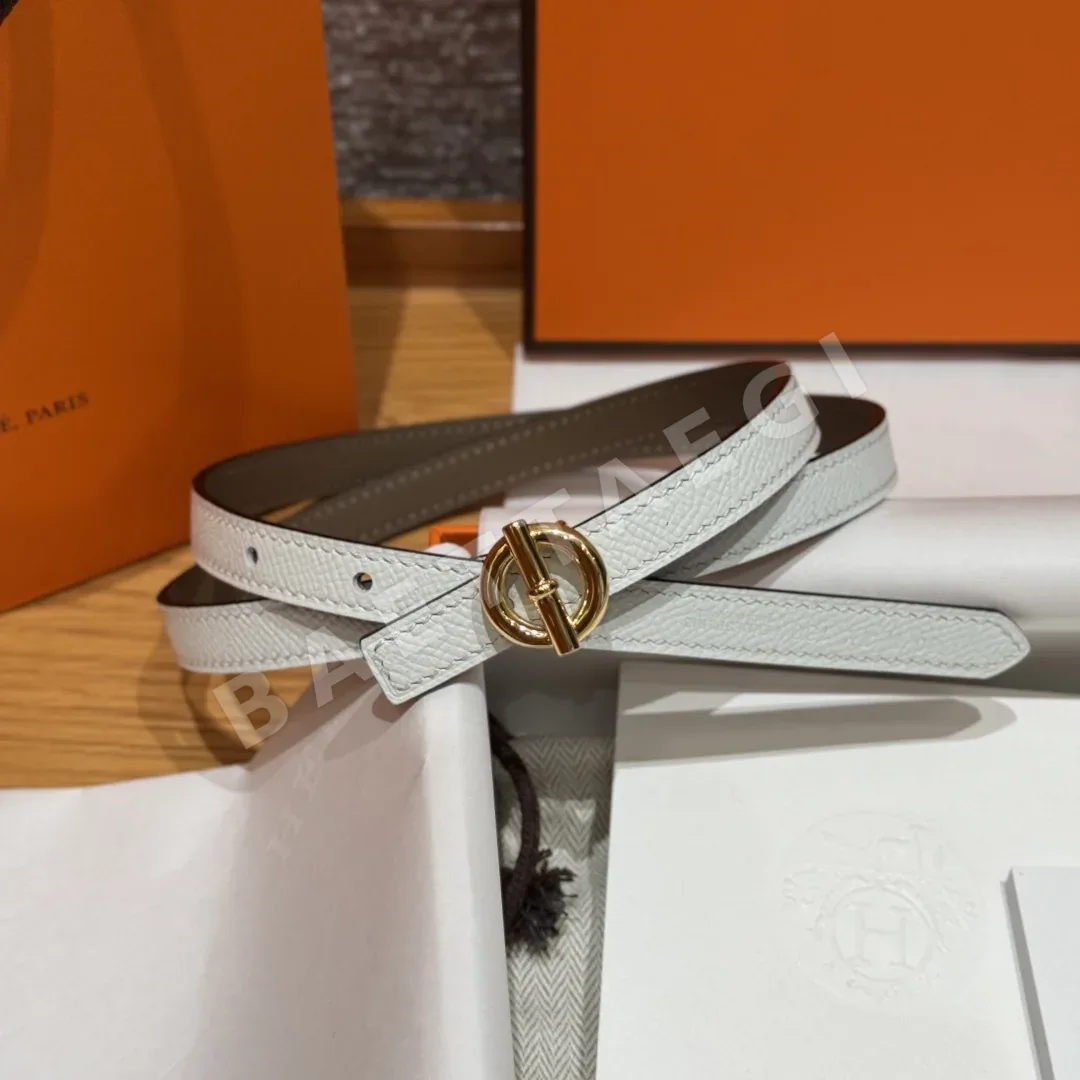 에르메스 양면 가죽 슬림 벨트 상세 이미지 7