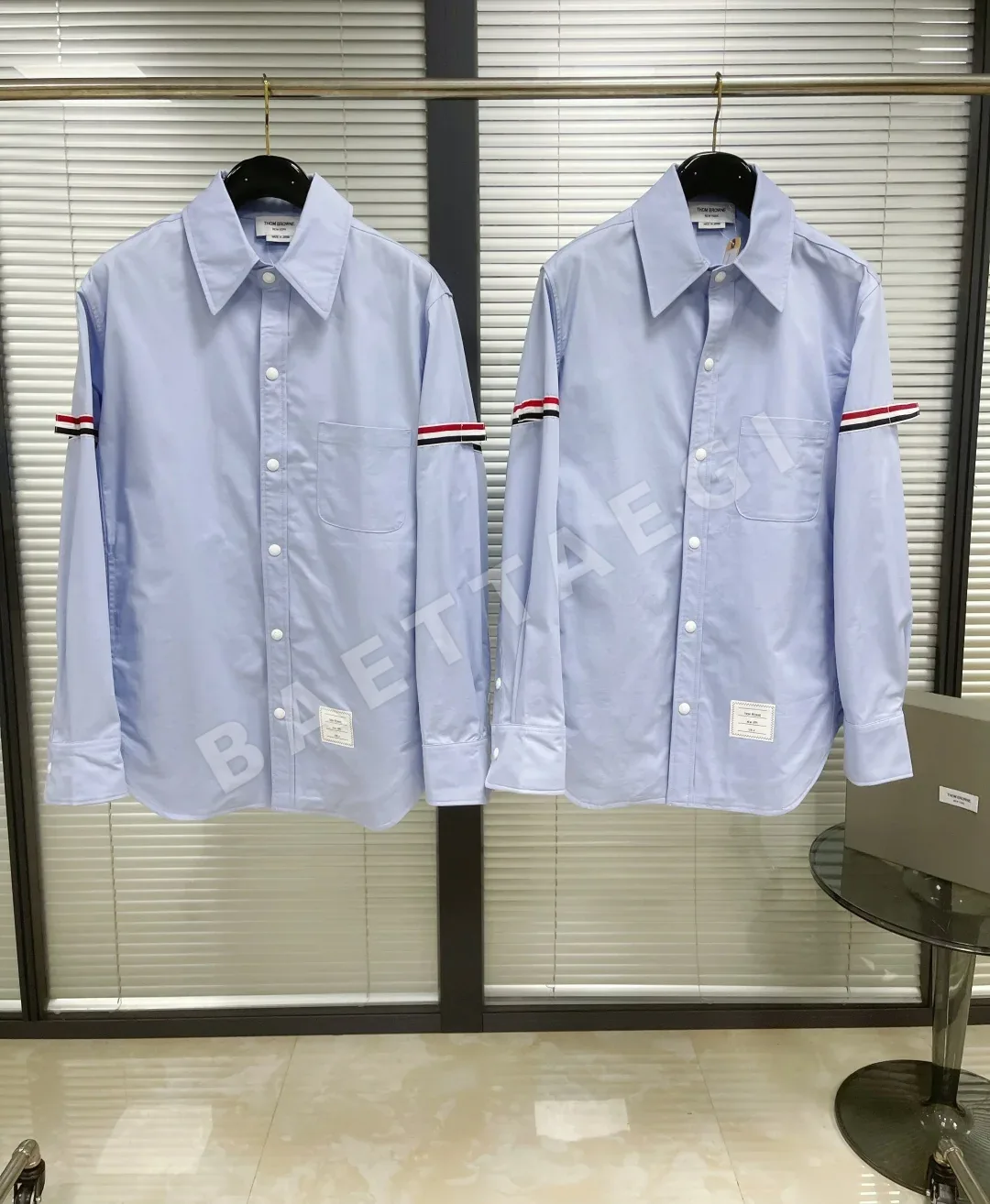 톰브라운 더블 슬리브 남성 긴팔 셔츠 재킷 상세 이미지 2