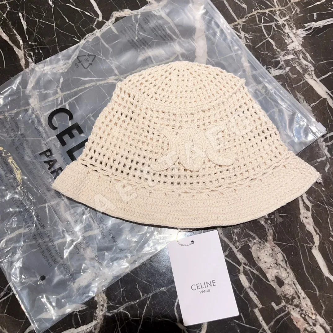 셀린느 컬러 블록 니트 모자 83168