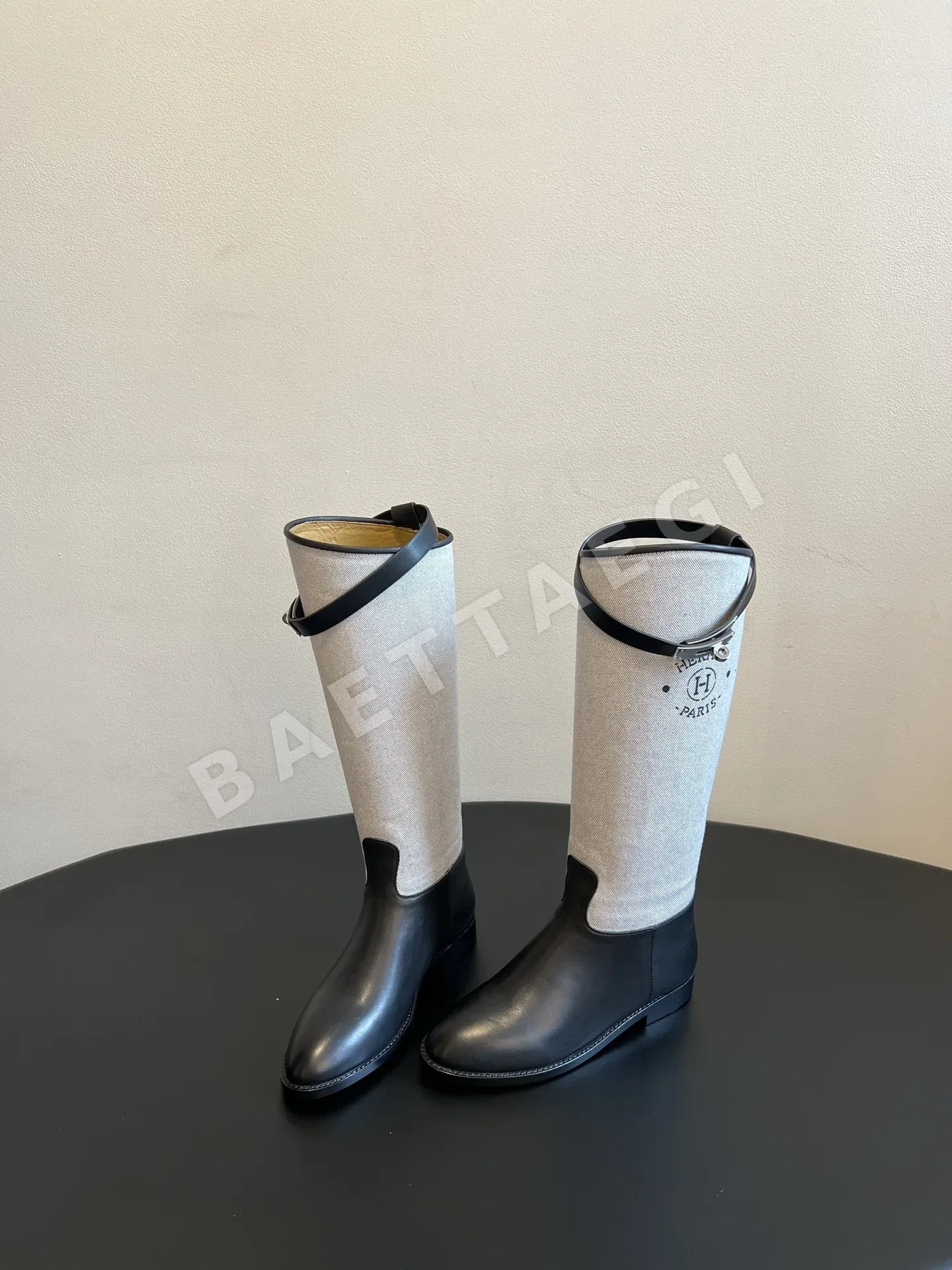 에르메스 부츠 가죽 메탈 버클 스트랩 상세 이미지 2