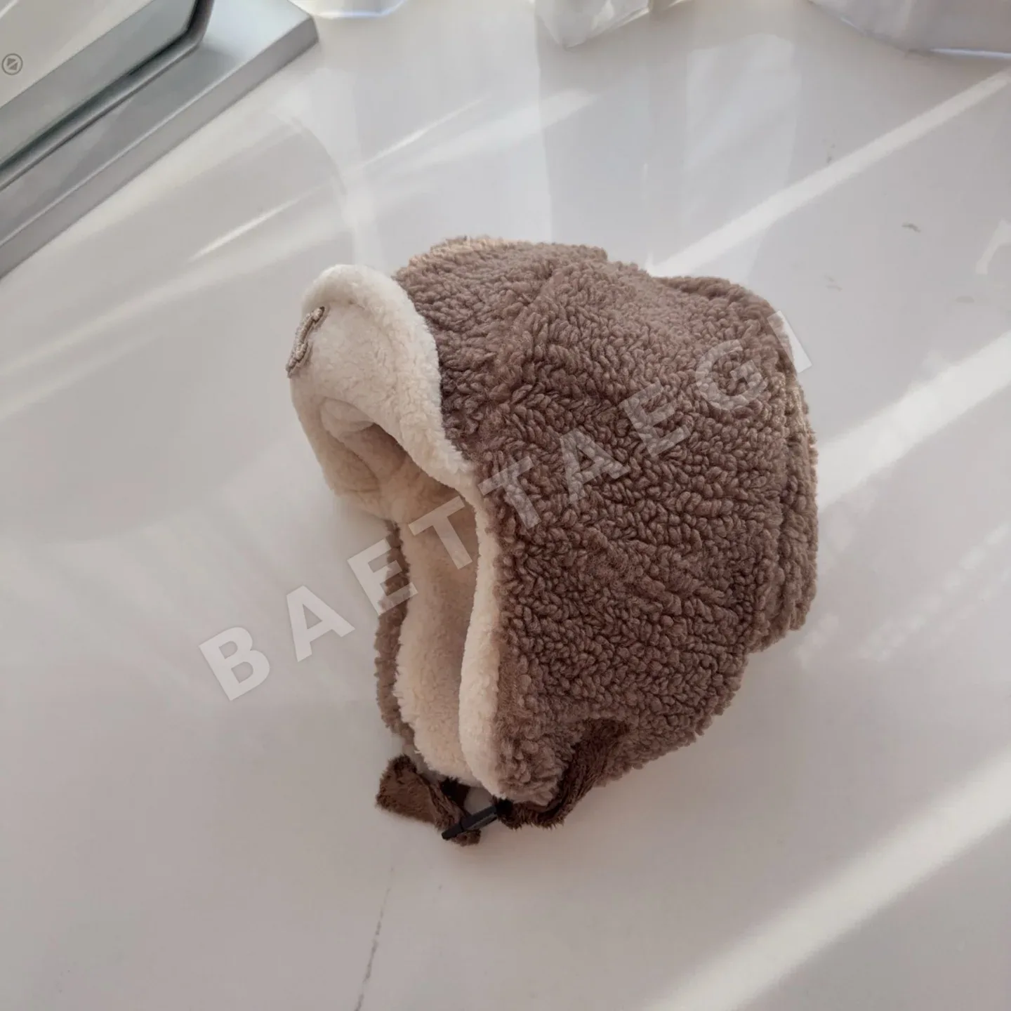셀린느 이중 구조 램 울 귀마개 모자 상세 이미지 3