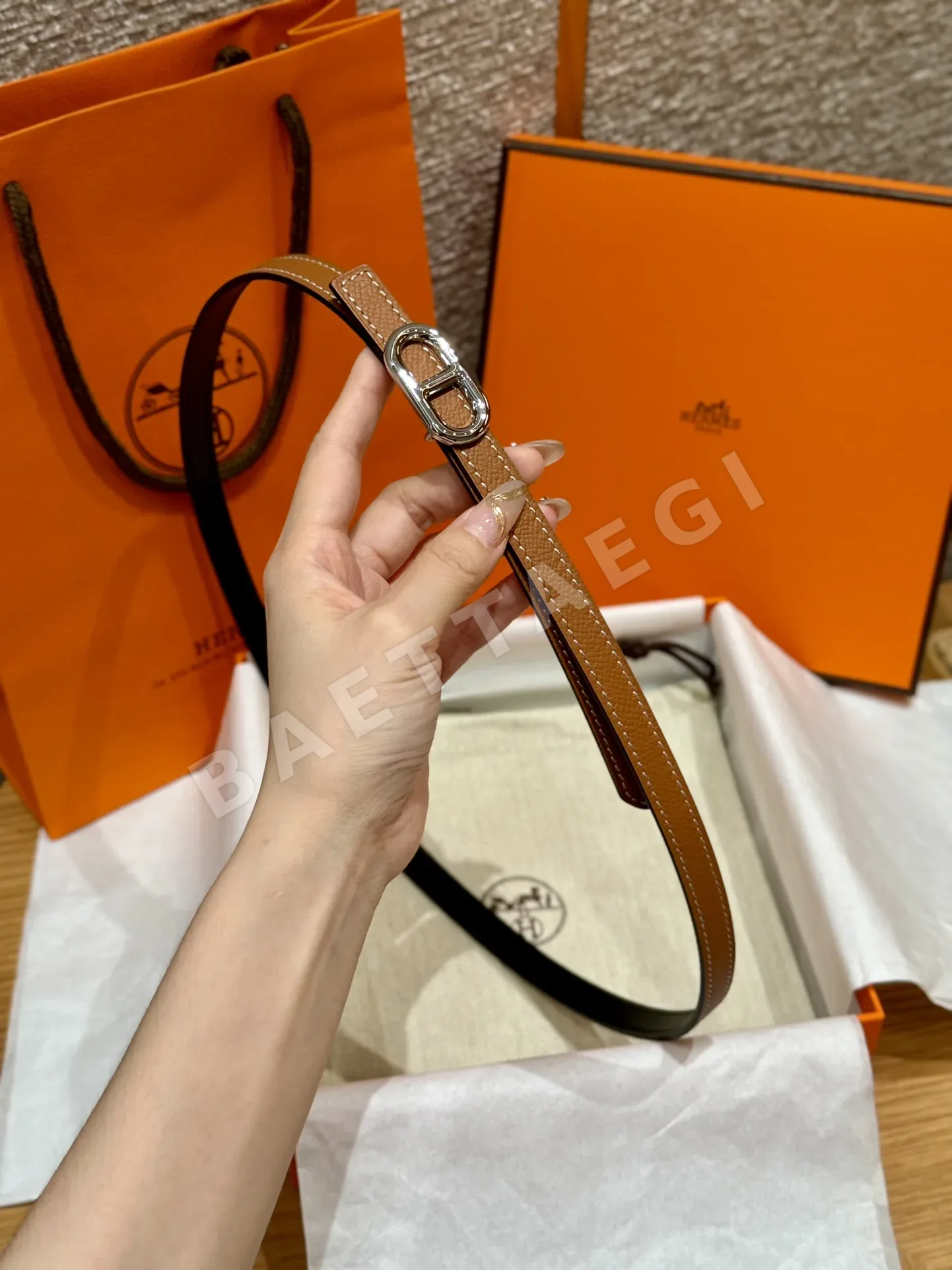 에르메스 셰느당크르 링크 금도금 벨트 상세 이미지 5