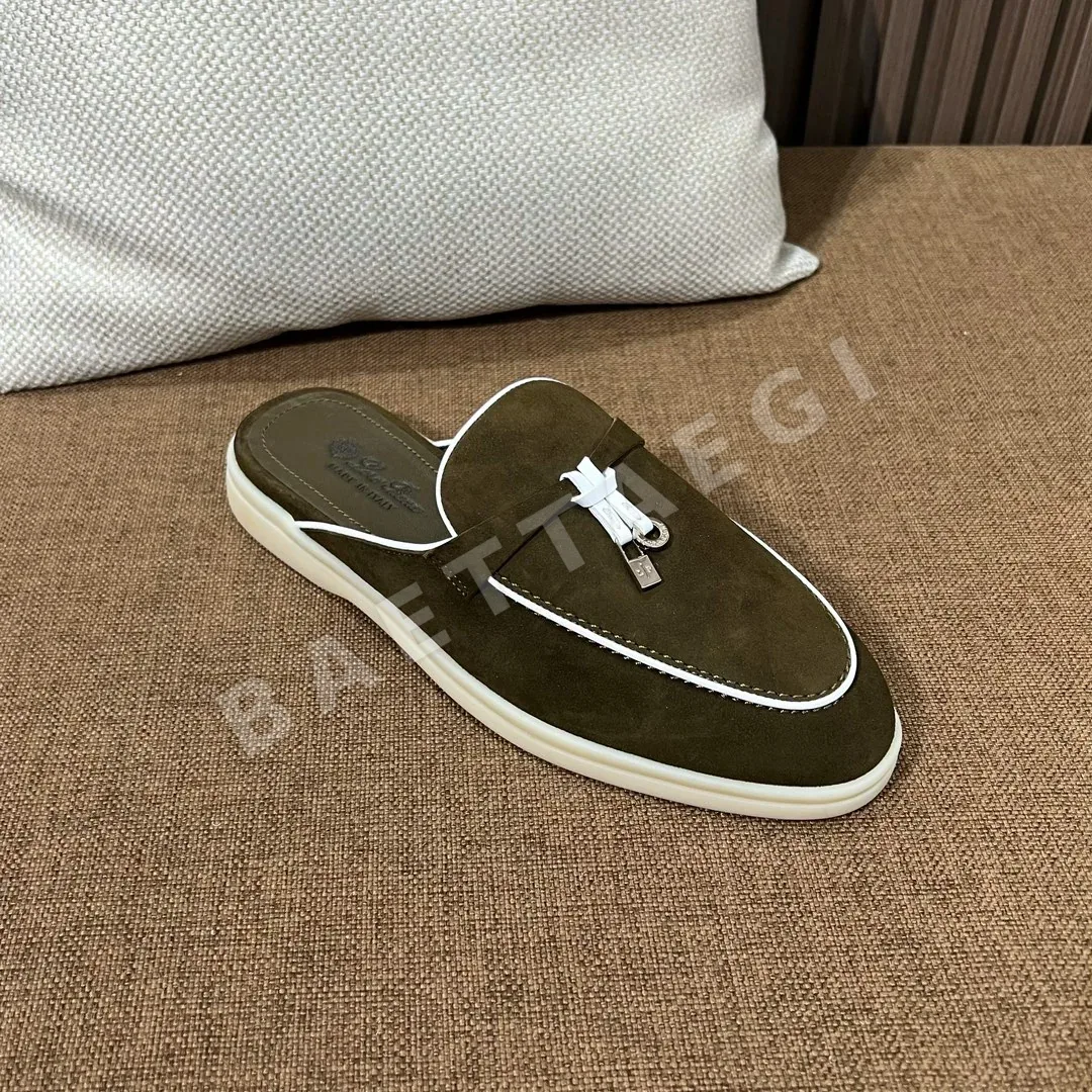 로로피아나 그린 파이핑 클래식 슬리퍼 9790 상세 이미지 6