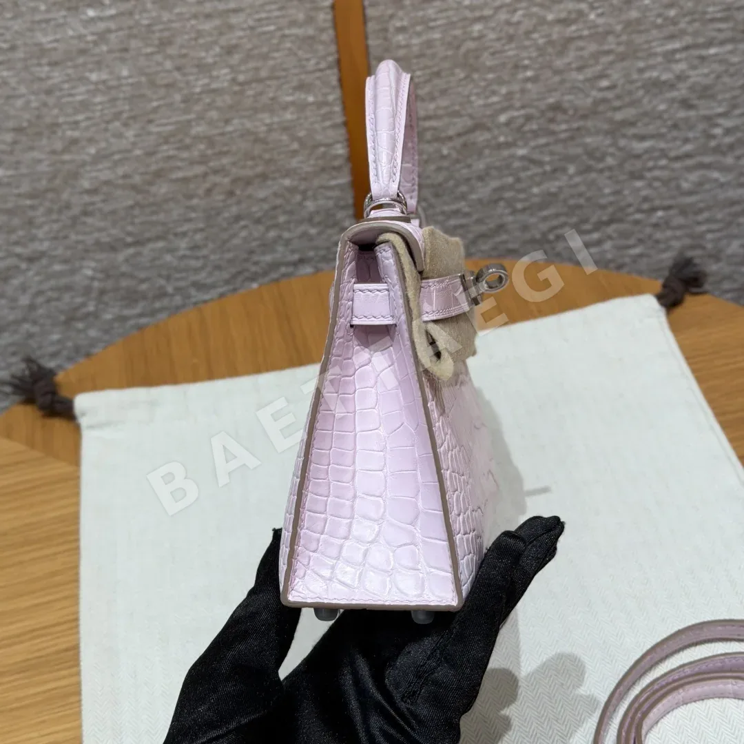 에르메스 미니 켈리 매트 악어가죽 가방 상세 이미지 2