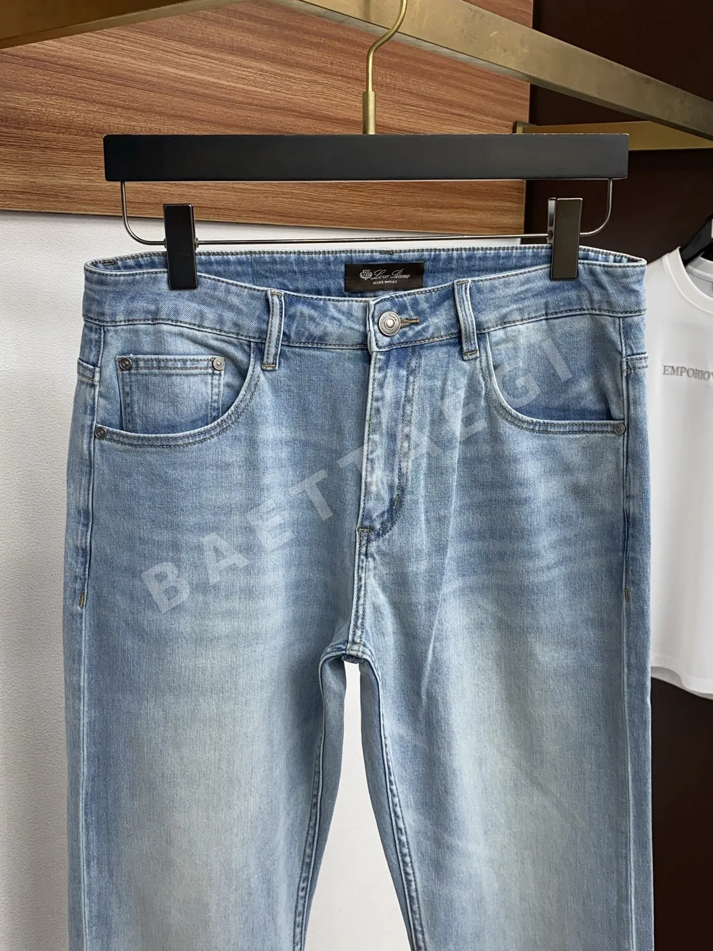 로로피아나 남성 데님 바지 상세 이미지 3