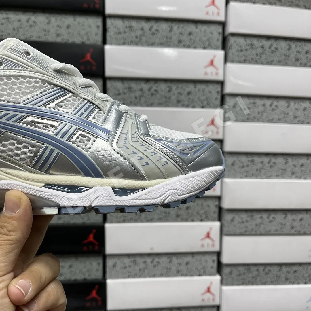 아식스 [LZ] 젤 카야노 14 1203A537-115 200609 Asics Gel-Kayano 14 White Light Navy 상세 이미지 2