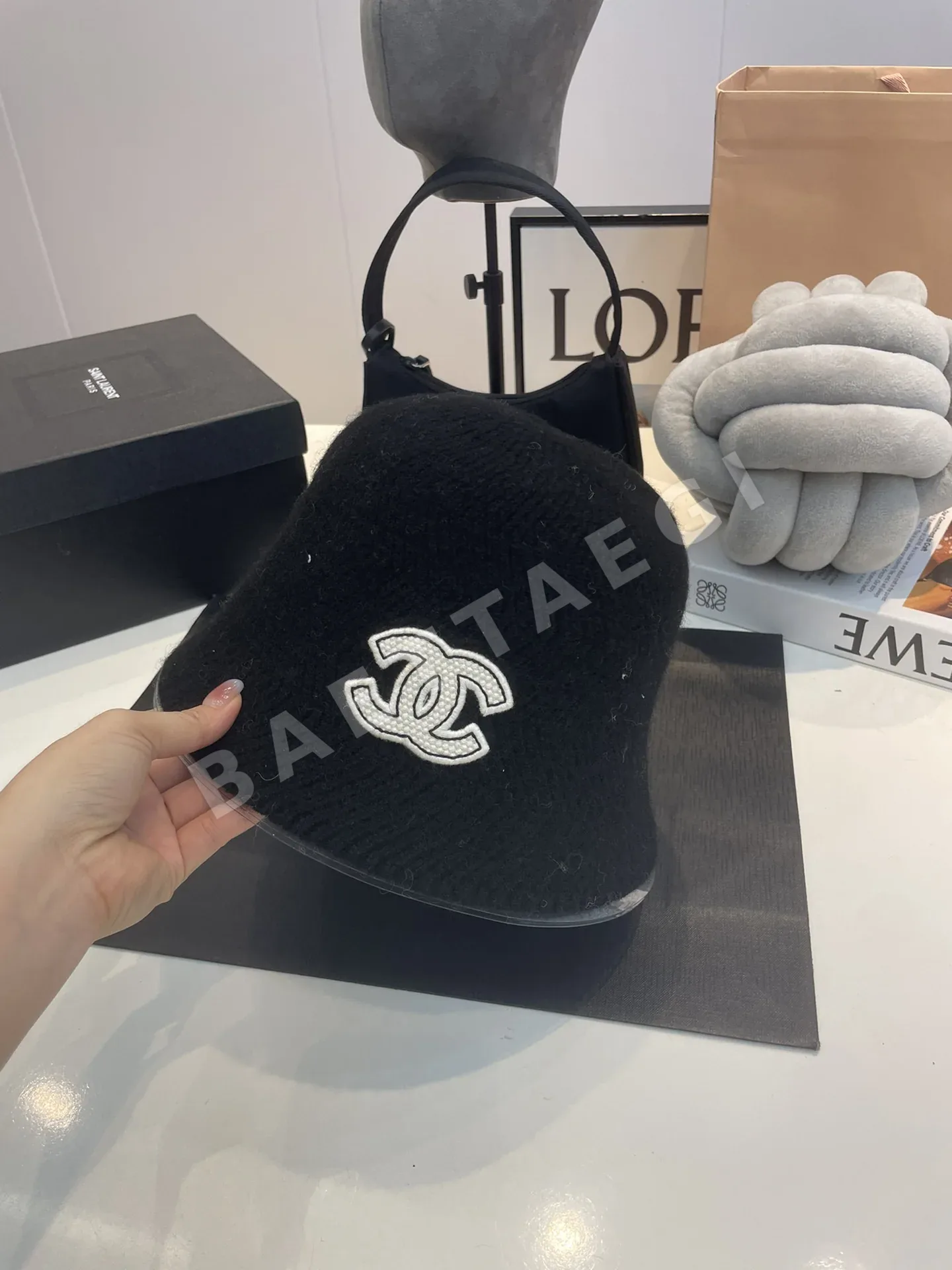 샤넬 울 버킷햇 모자 상세 이미지 2