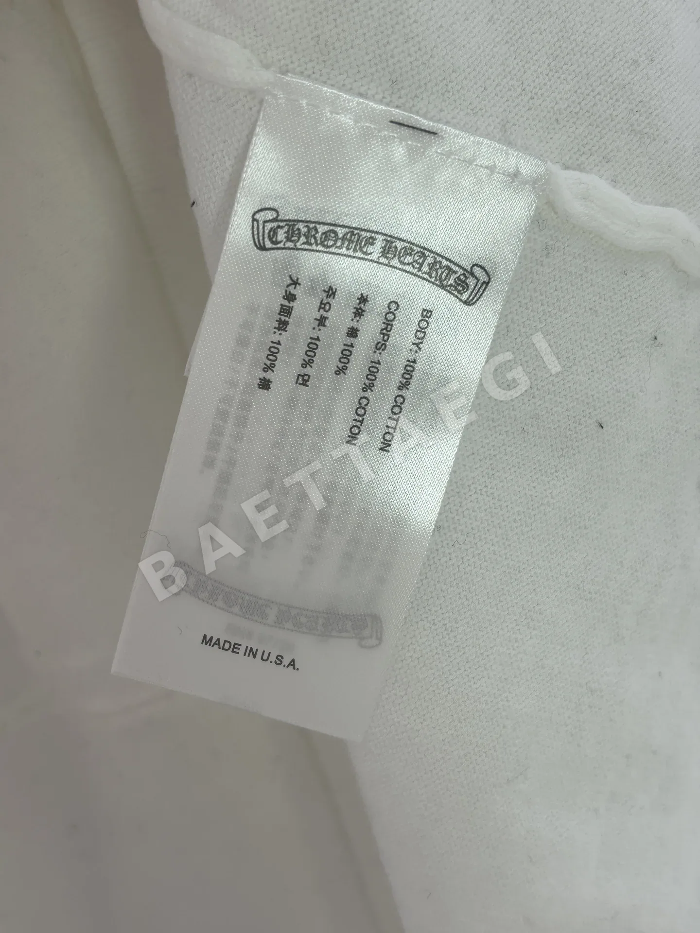 크롬하츠 크로스 패치워크 컬러 블록 긴팔 티셔츠 29410-F 상세 이미지 10