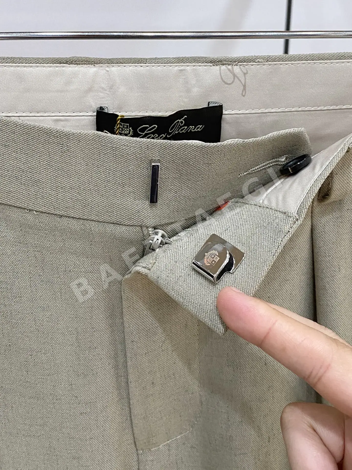 로로피아나 남성 린넨 바지 상세 이미지 5