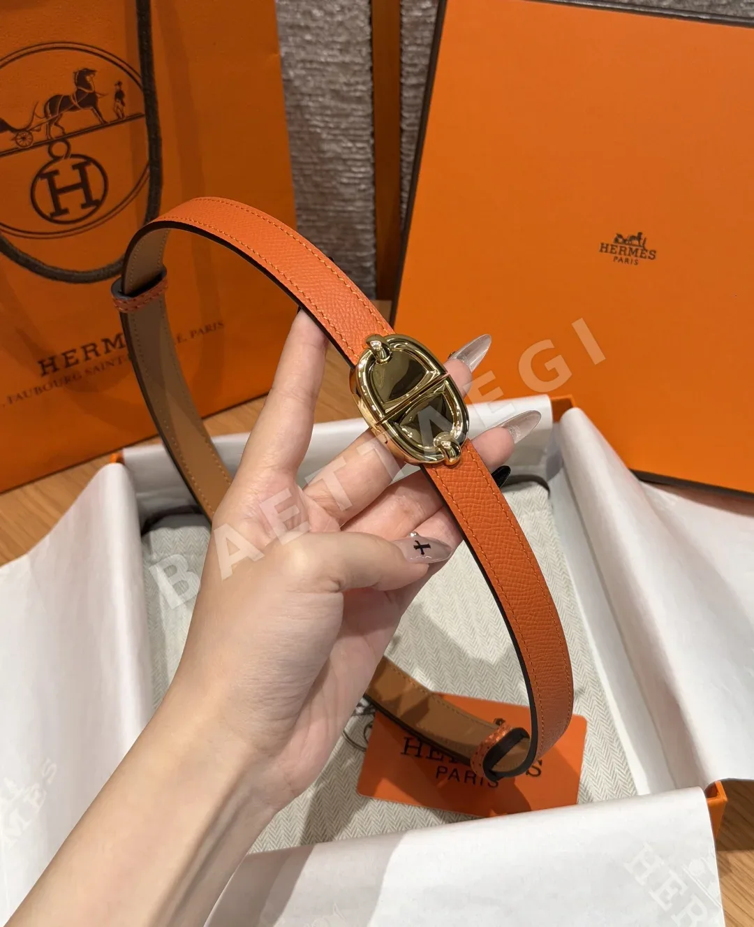 에르메스 탈라사 앱송 카프스킨 벨트 상세 이미지 3