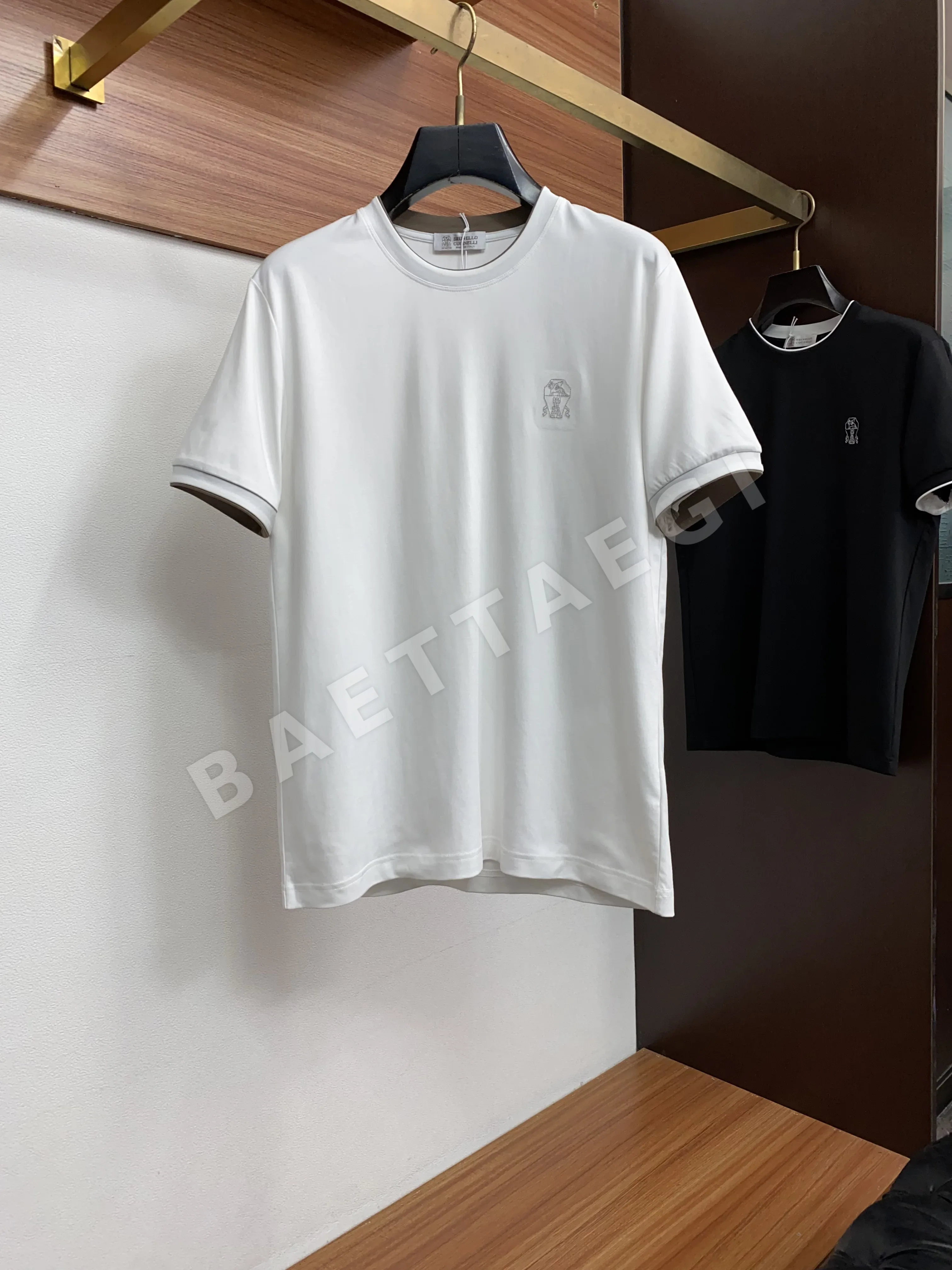 브루넬로쿠치넬리 머서라이즈드 코튼 남성 반팔 티셔츠 상세 이미지 10