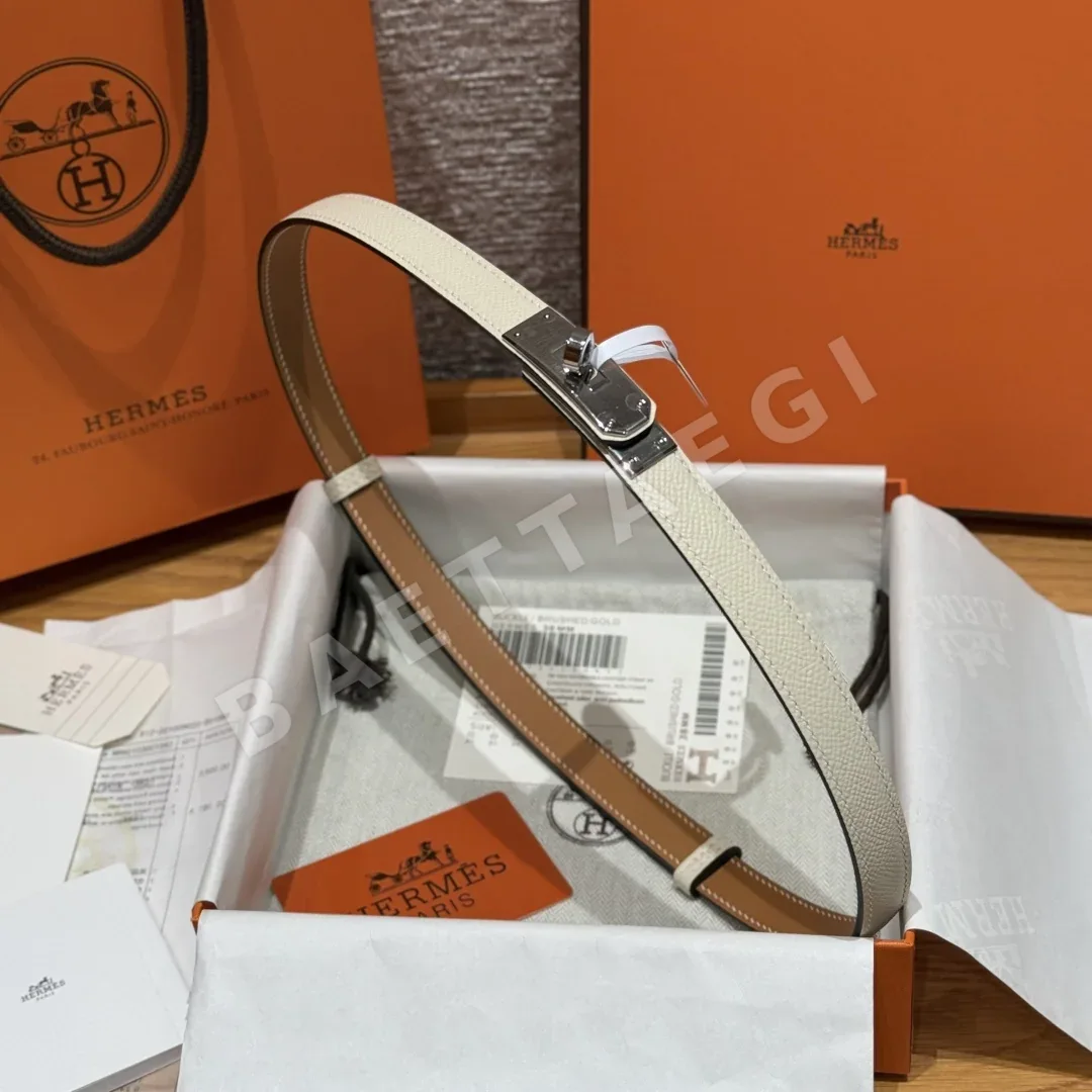 에르메스 켈리 버클 EPSOM 가죽 벨트 상세 이미지 4