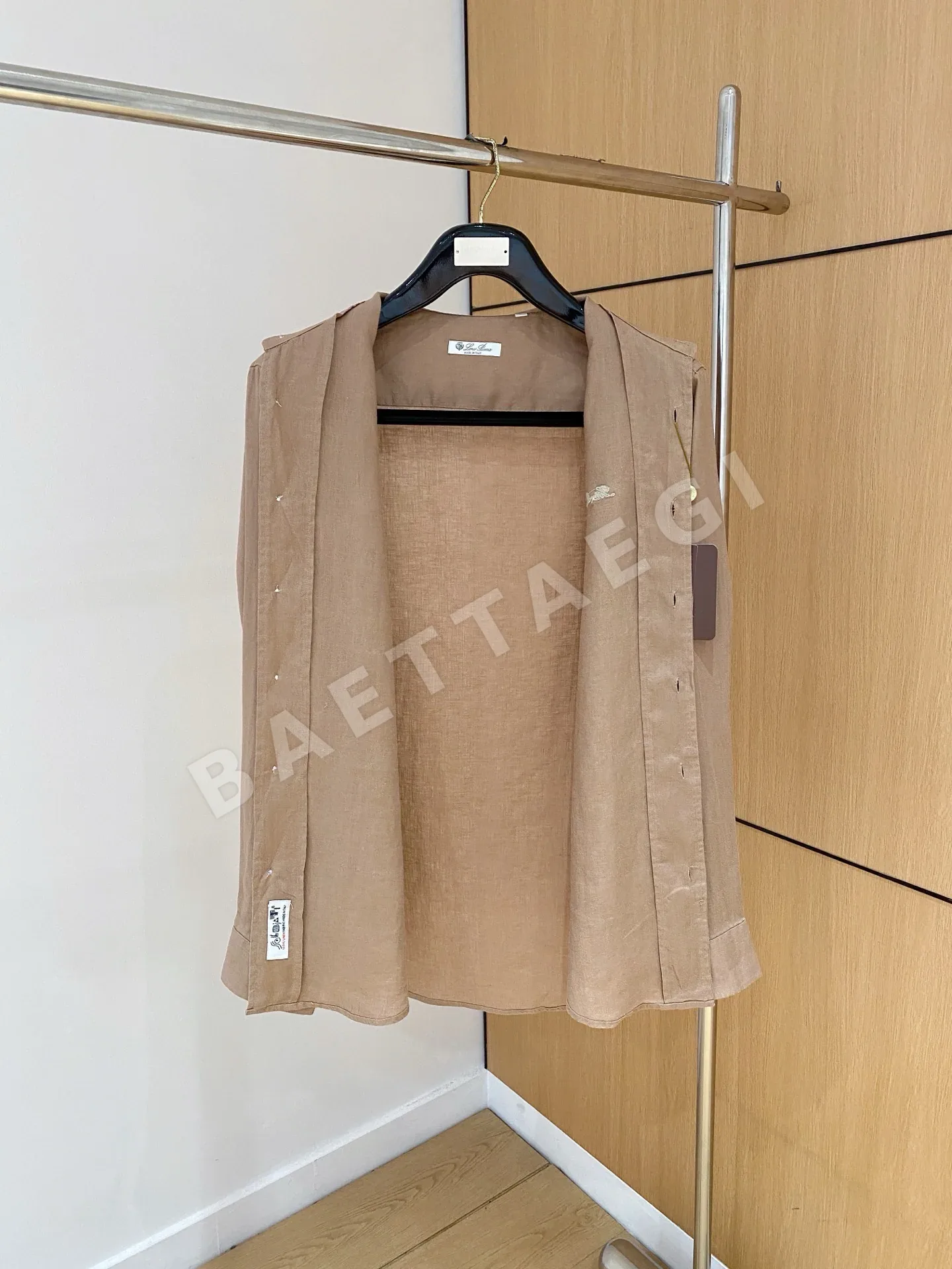 로로피아나 남성 린넨 긴팔 셔츠 상세 이미지 6