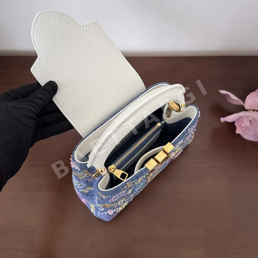 루이비통 카푸신 데님 자수 가방 M12947 상세 이미지 9