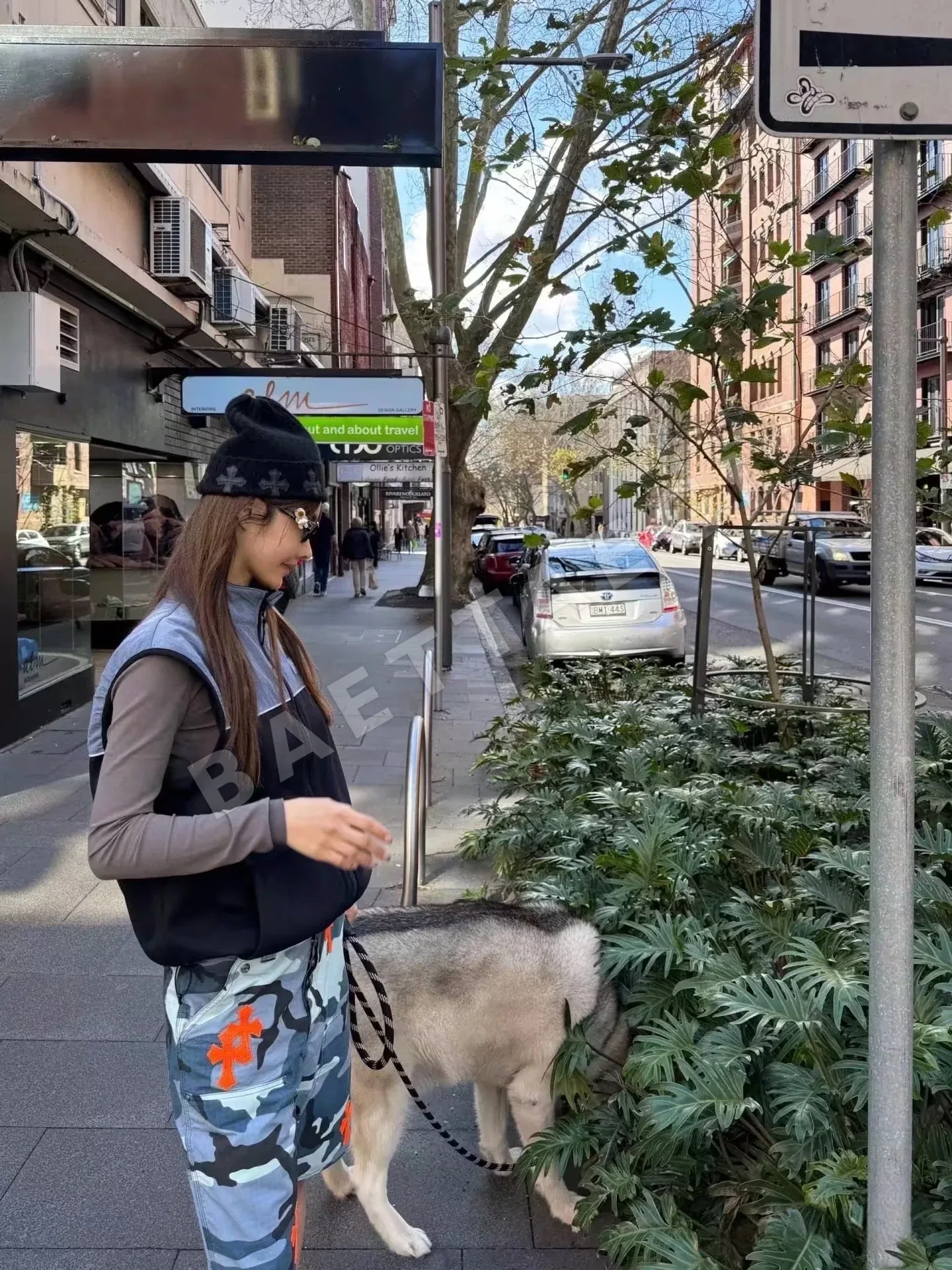 크롬하츠 블루 카모플라주 코튼 반팔 상세 이미지 3