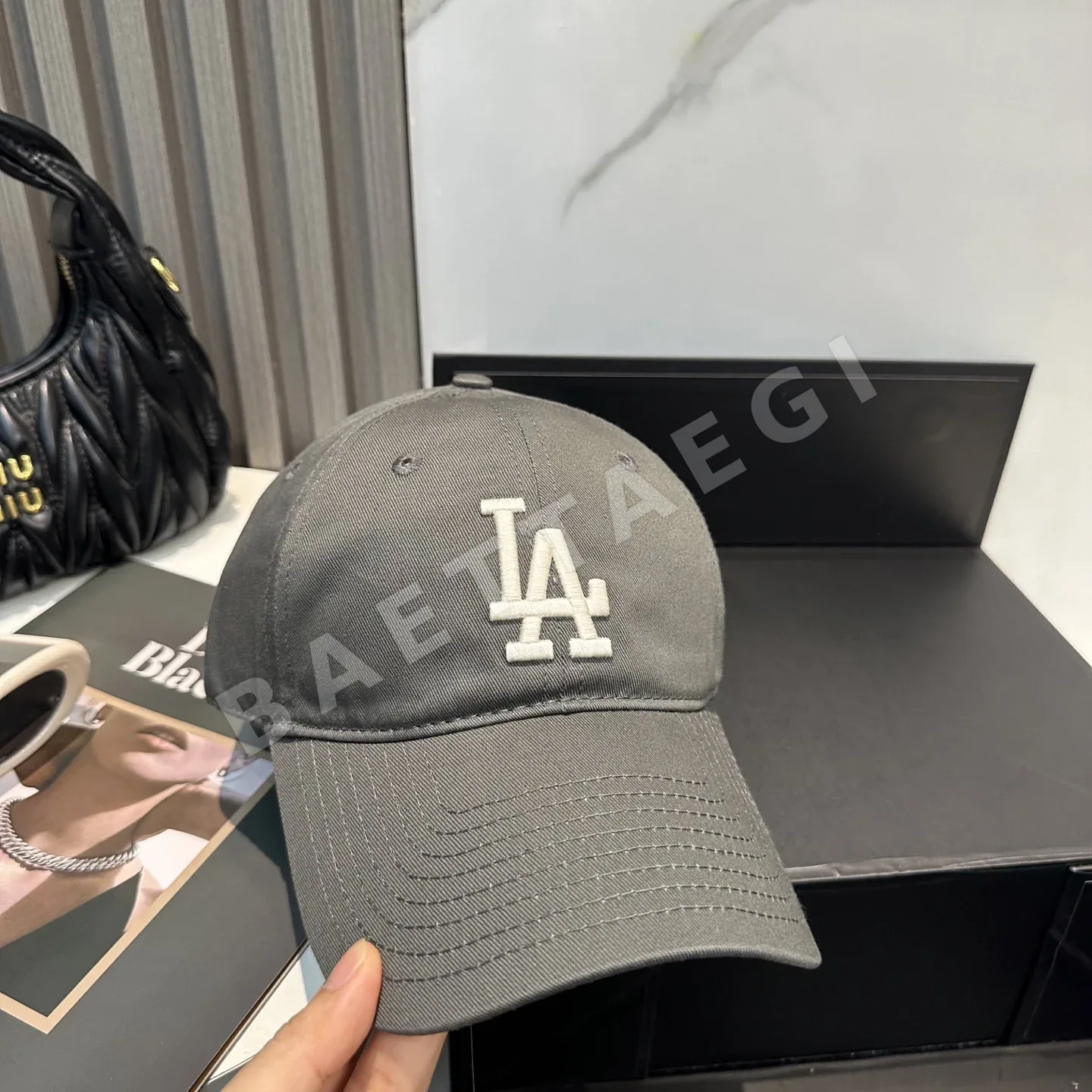MLB 3D LA 자수 유니섹스 야구모자 상세 이미지 5