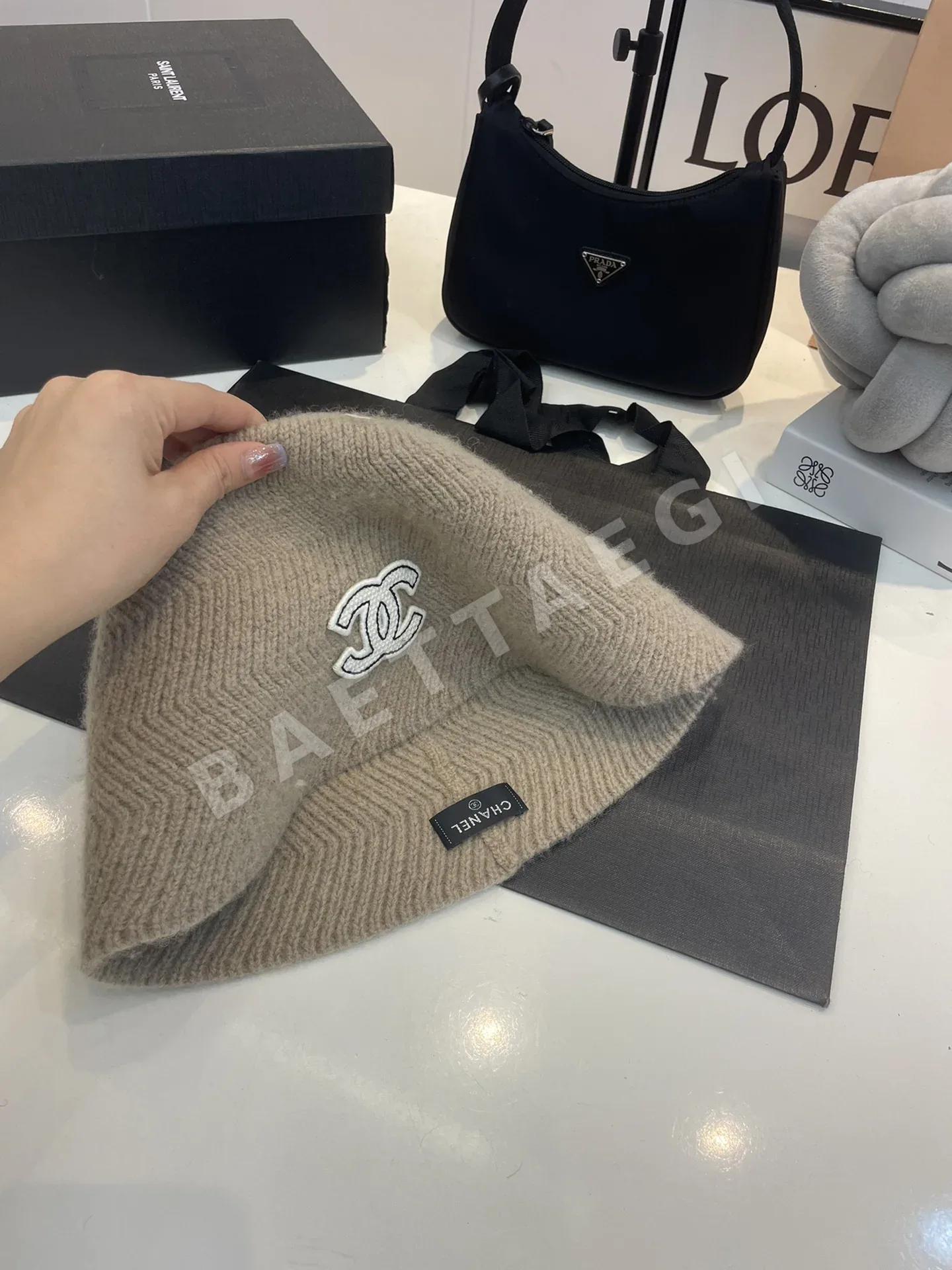 샤넬 울 버킷 햇 모자 상세 이미지 7