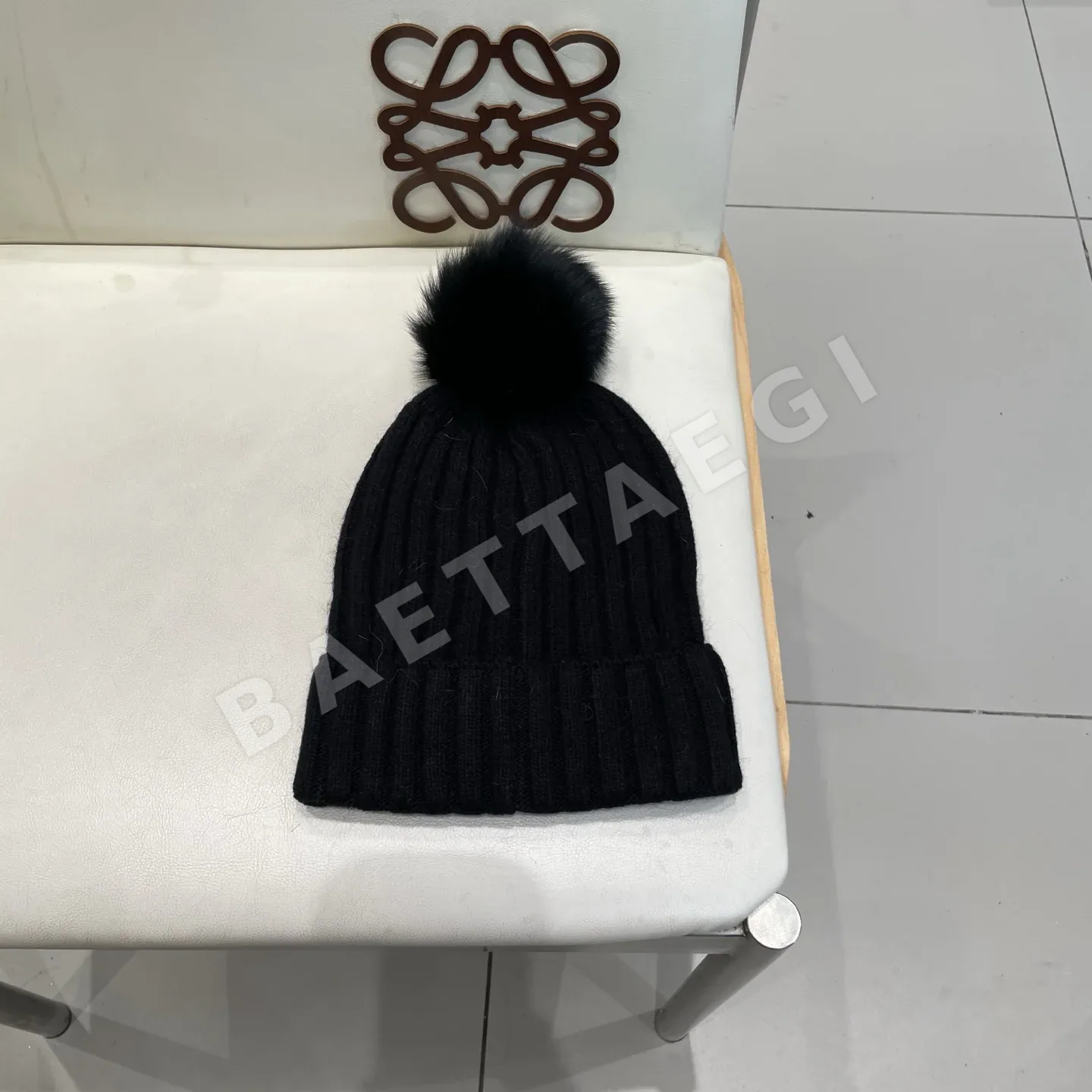 미우미우 울 여우털 모자 상세 이미지 7