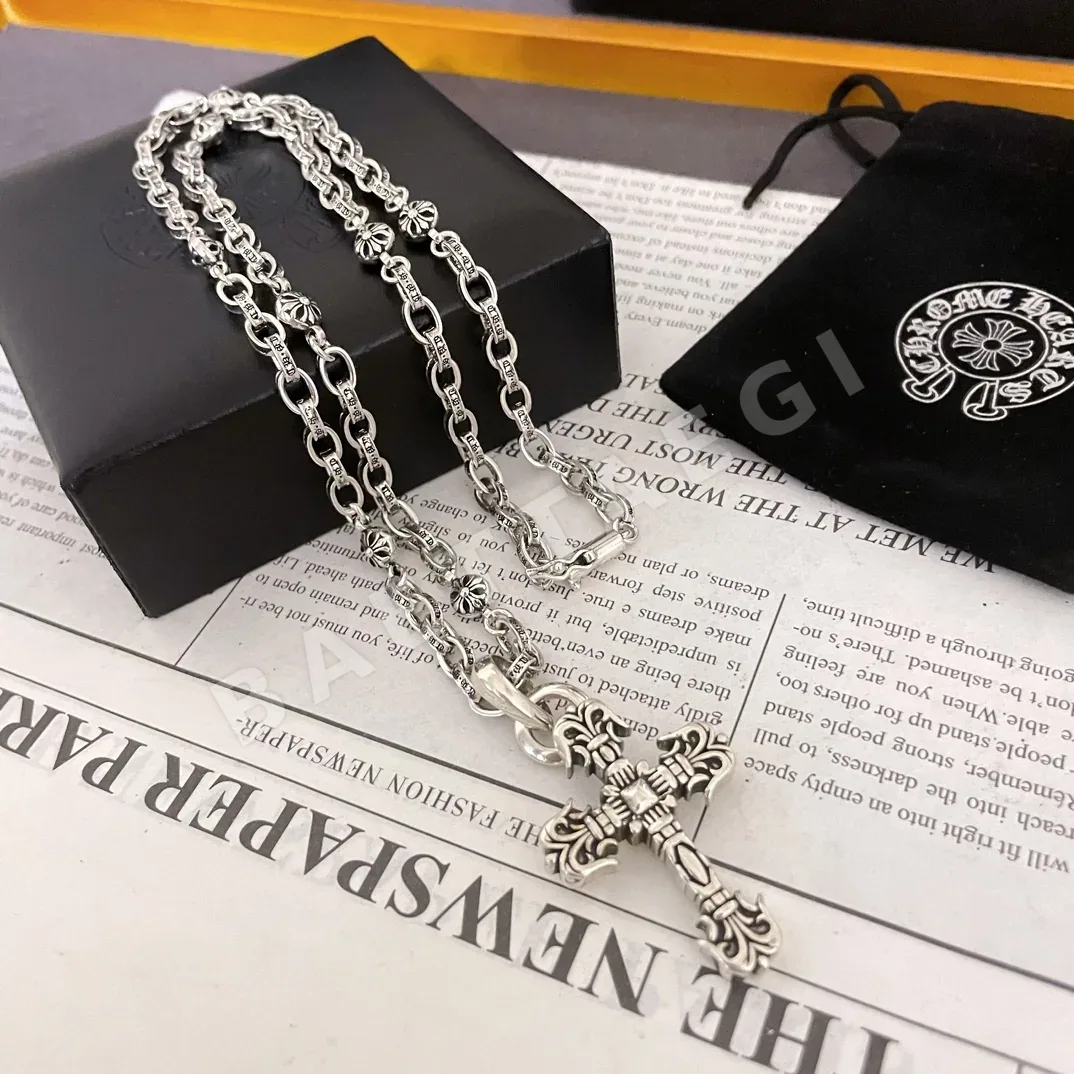 크롬하츠 크로스볼 레터 펜던트 목걸이 상세 이미지 6