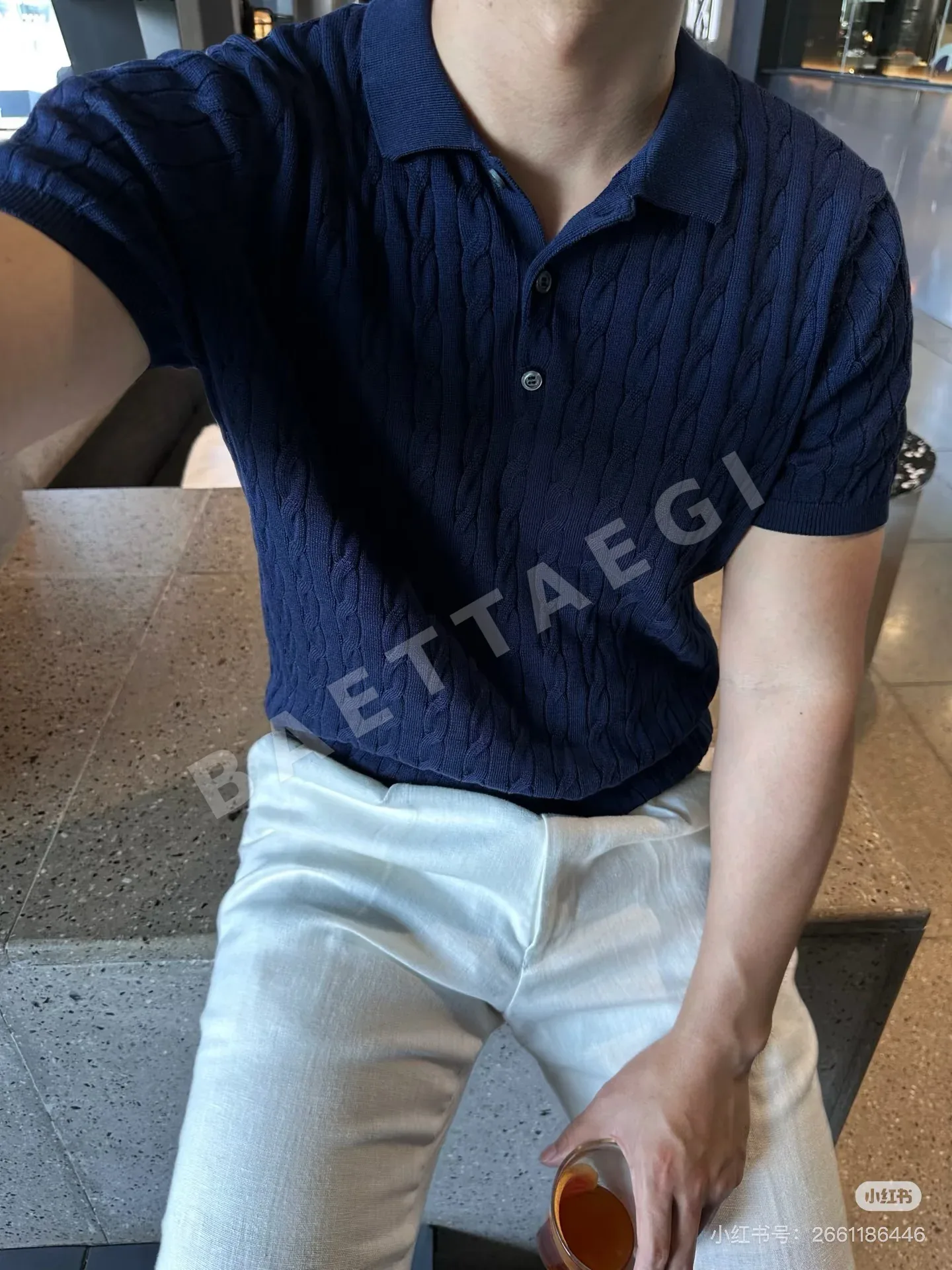 브루넬로쿠치넬리 남성 린넨 혼방 반팔 티셔츠 115089