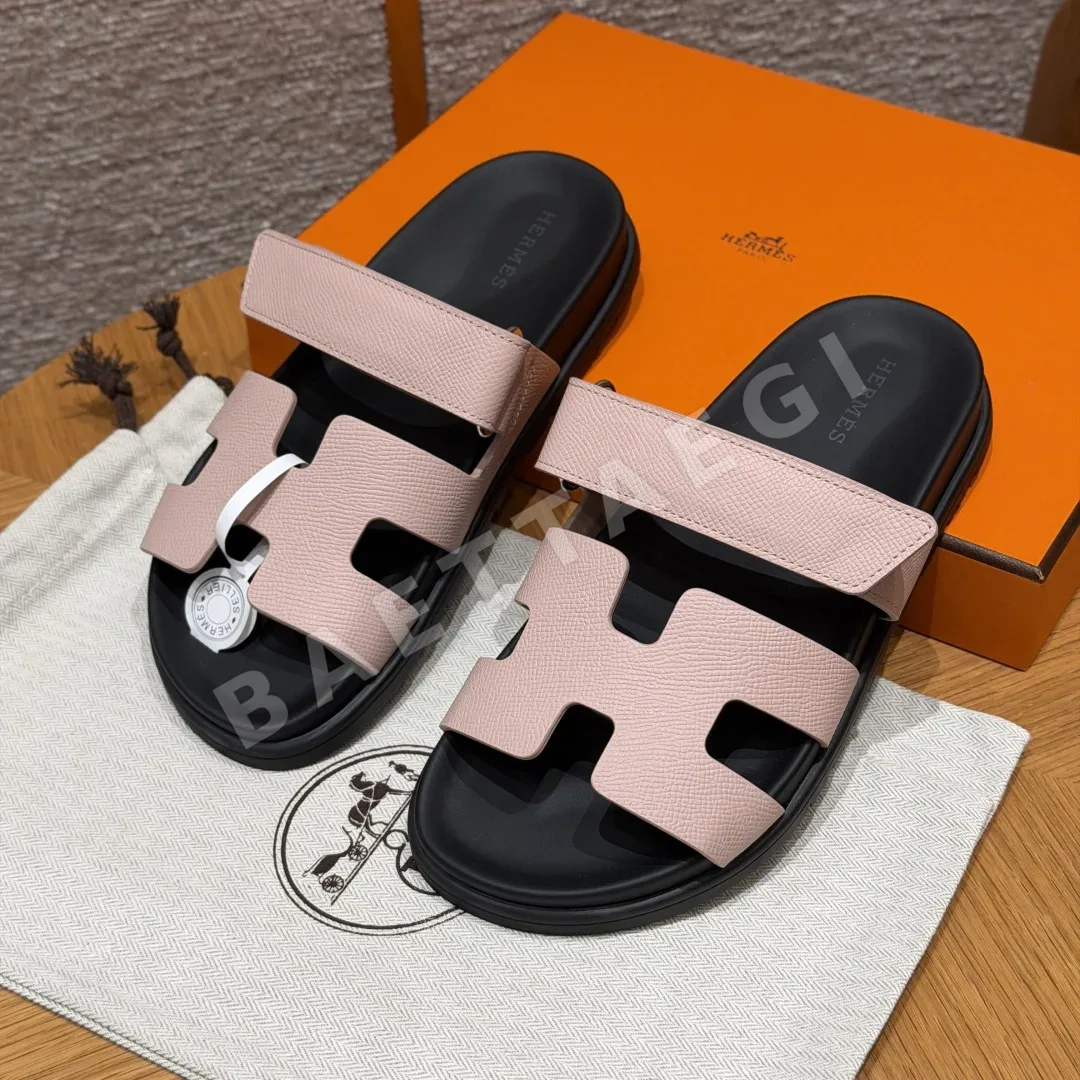 에르메스 시프레 샌들 Calfskin Palm 프린트 164444