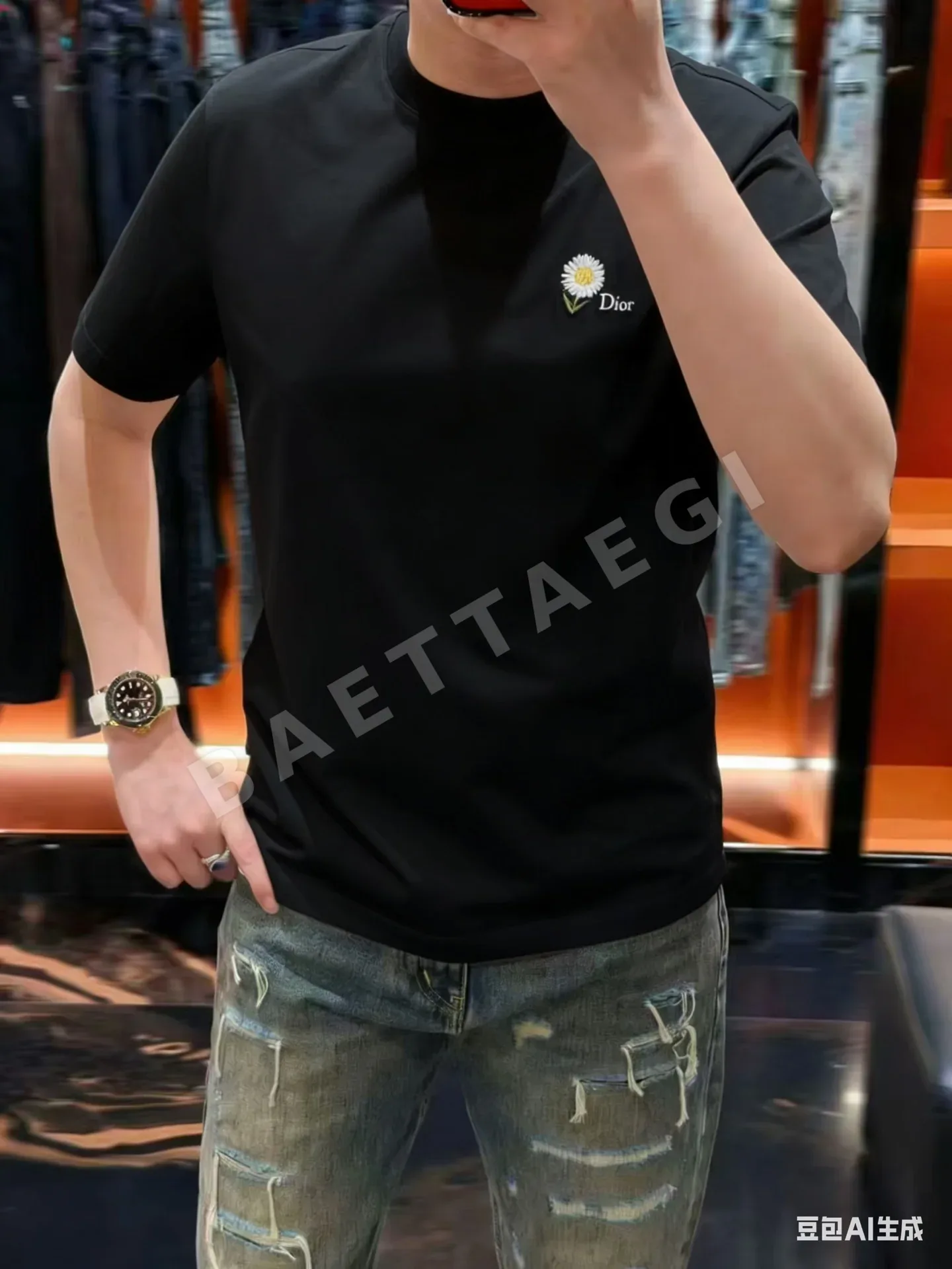 디올 남성 반팔 상세 이미지 2