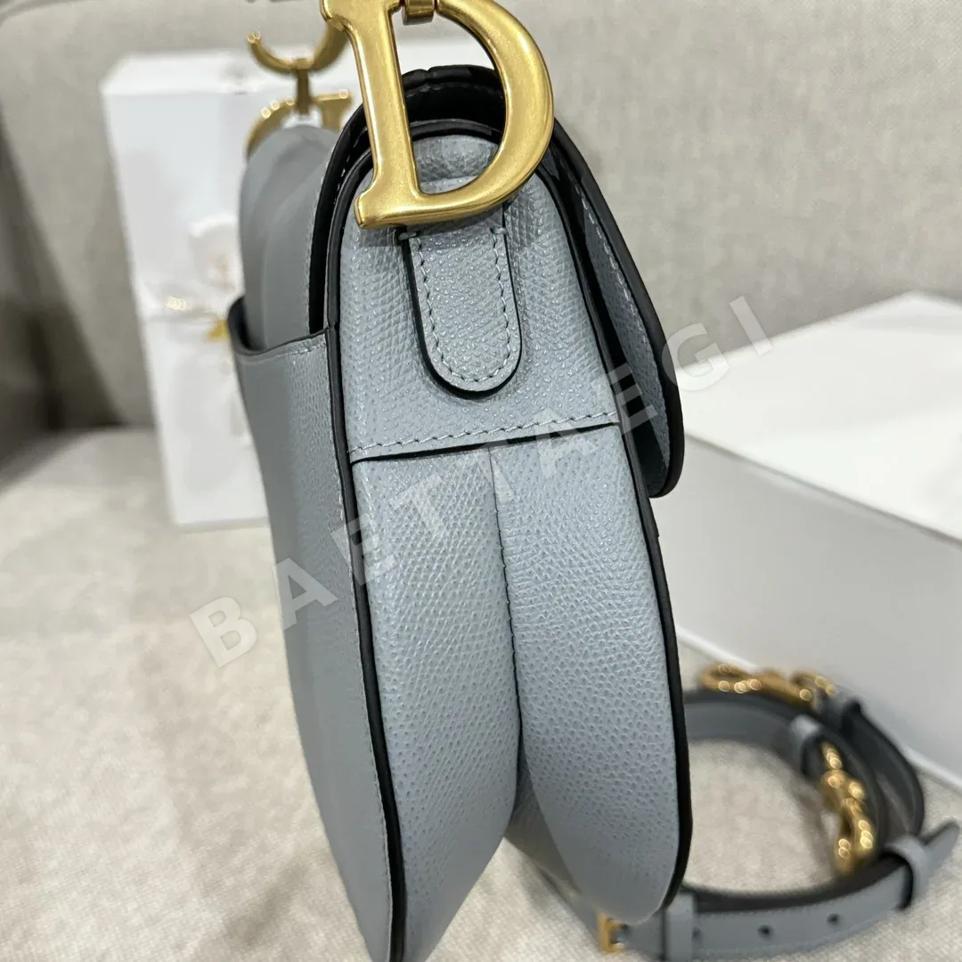 디올 대형 말굽 25 블루 가방 상세 이미지 4