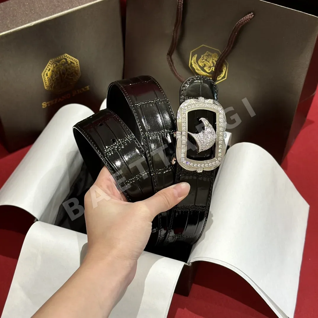 스테파노리치 독수리장식 소가죽 양면 벨트 상세 이미지 2